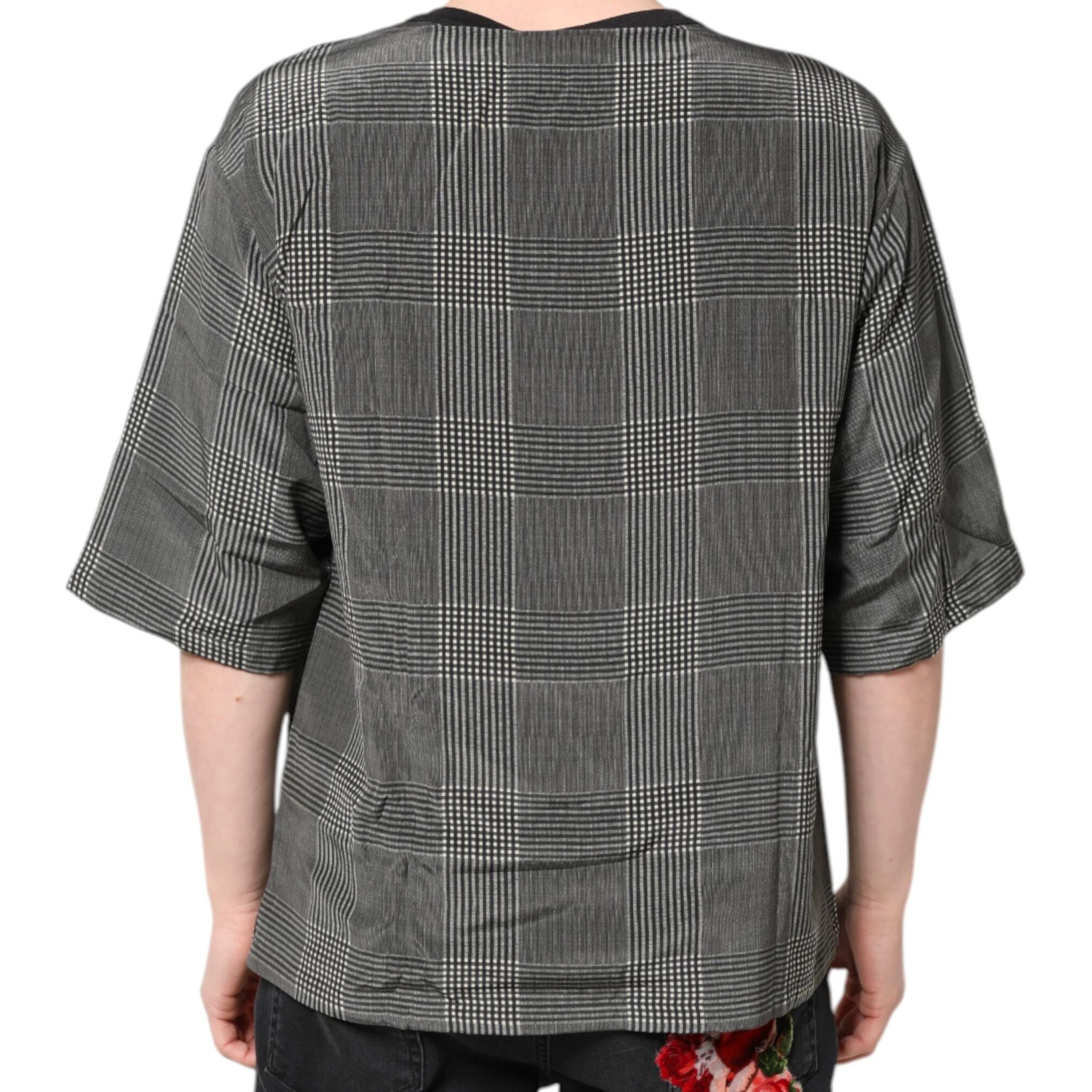 Dolce & Gabbana Black White Graphic Print Short Sleeve T-shirt