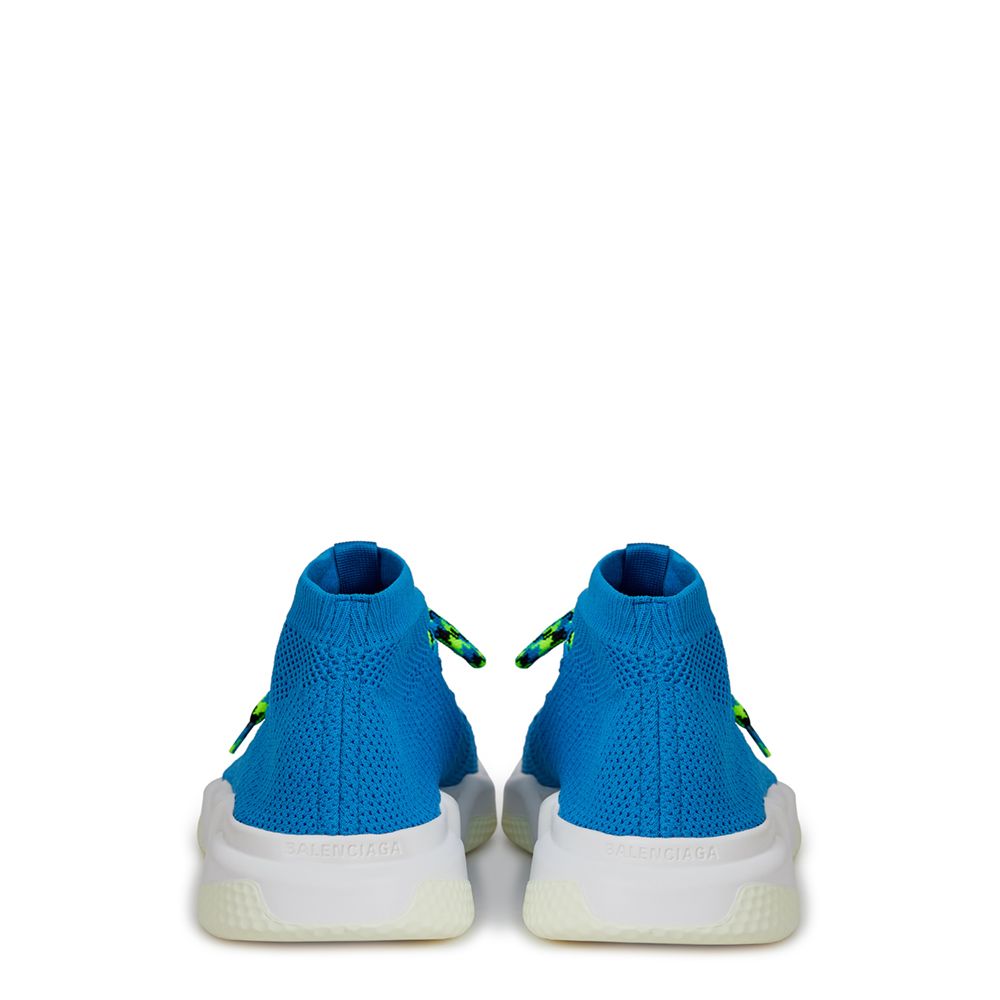 Balenciaga Blue Cotton Athletic Sneakers