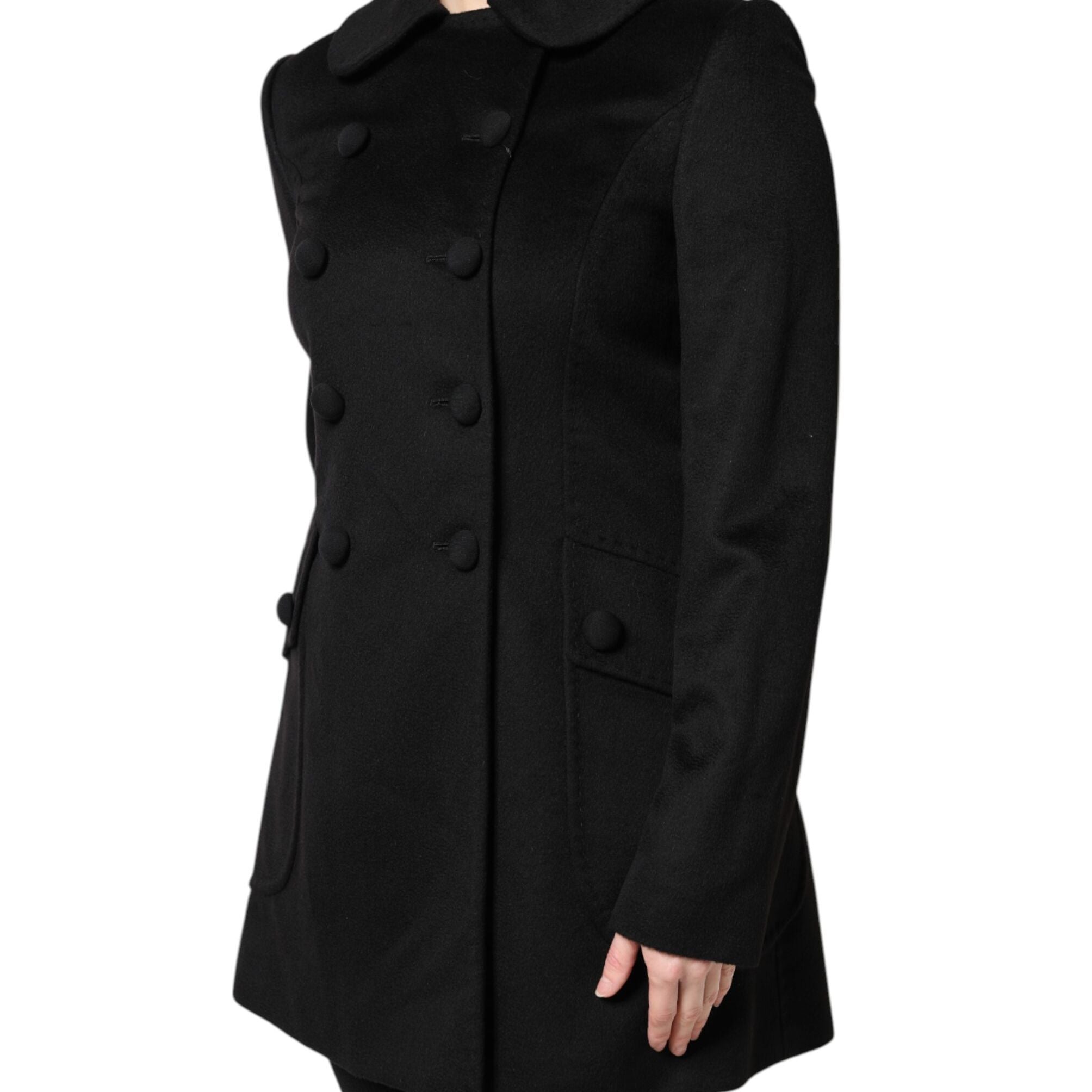 Dolce & Gabbana Black Wool Sartoria Italiano Blazer Jacket