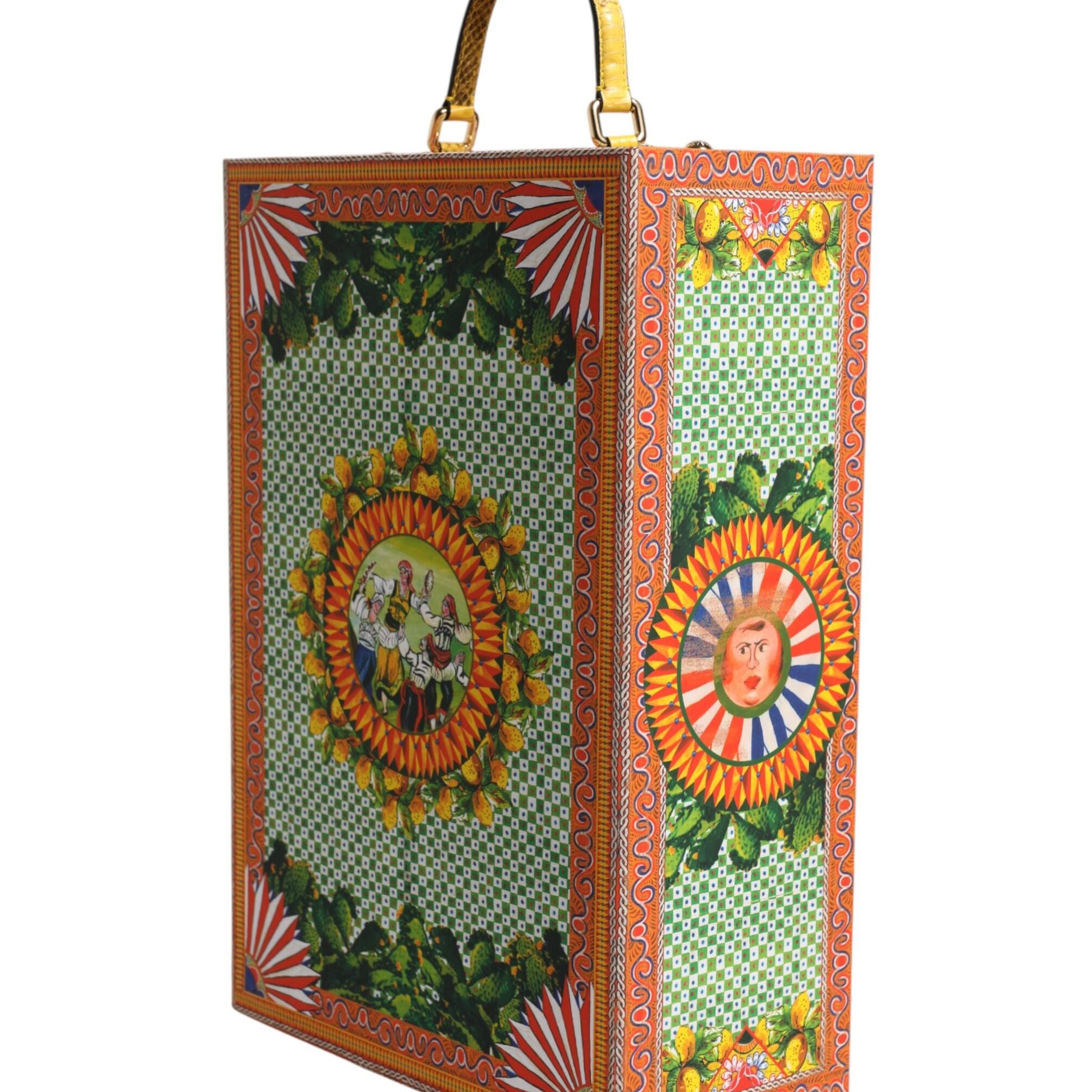 Dolce & Gabbana Red Dress Ceramic Porcelain Fashion Box Leather Sicily Dolls
