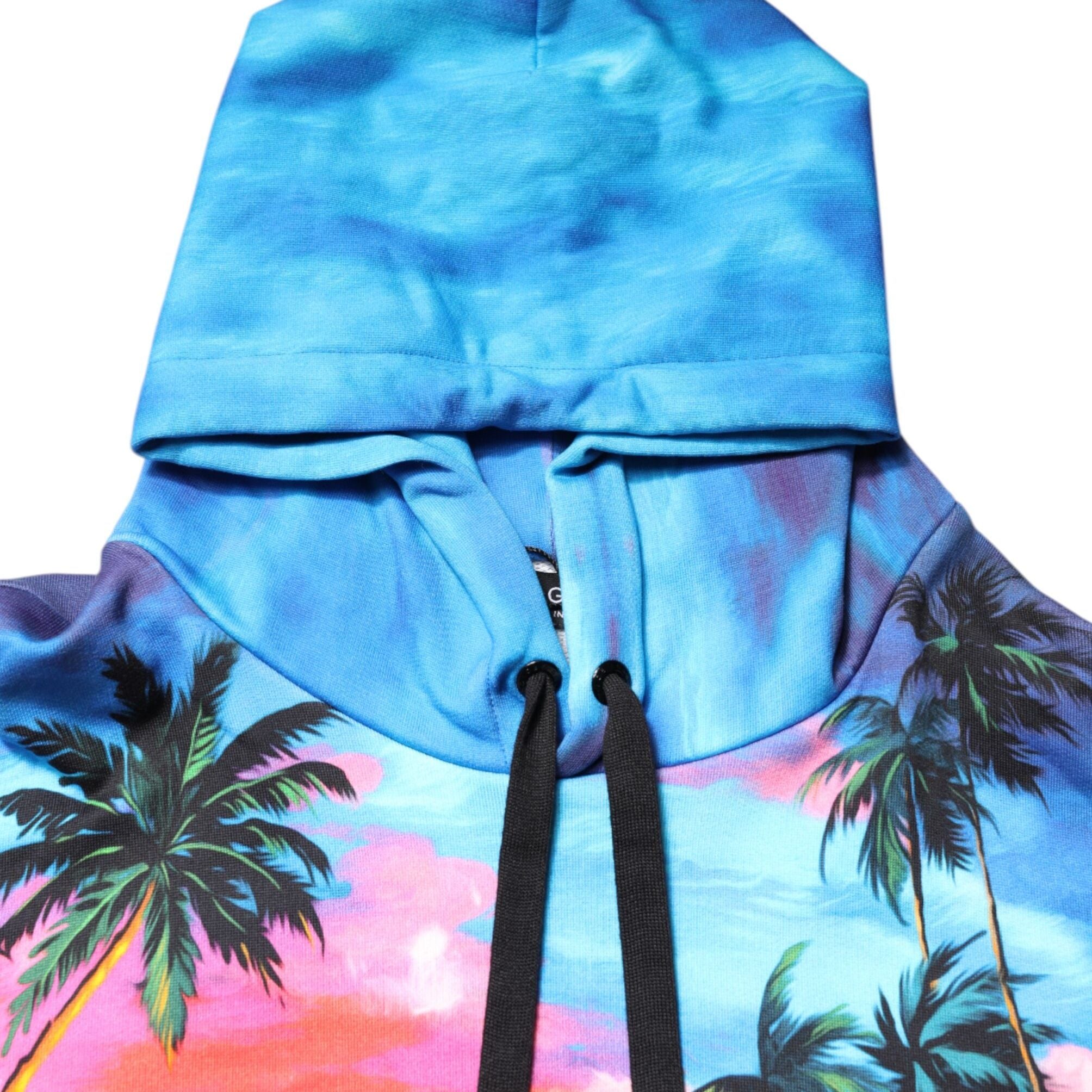 Dolce & Gabbana Multicolor Print Hooded Sweatshirt Sweater