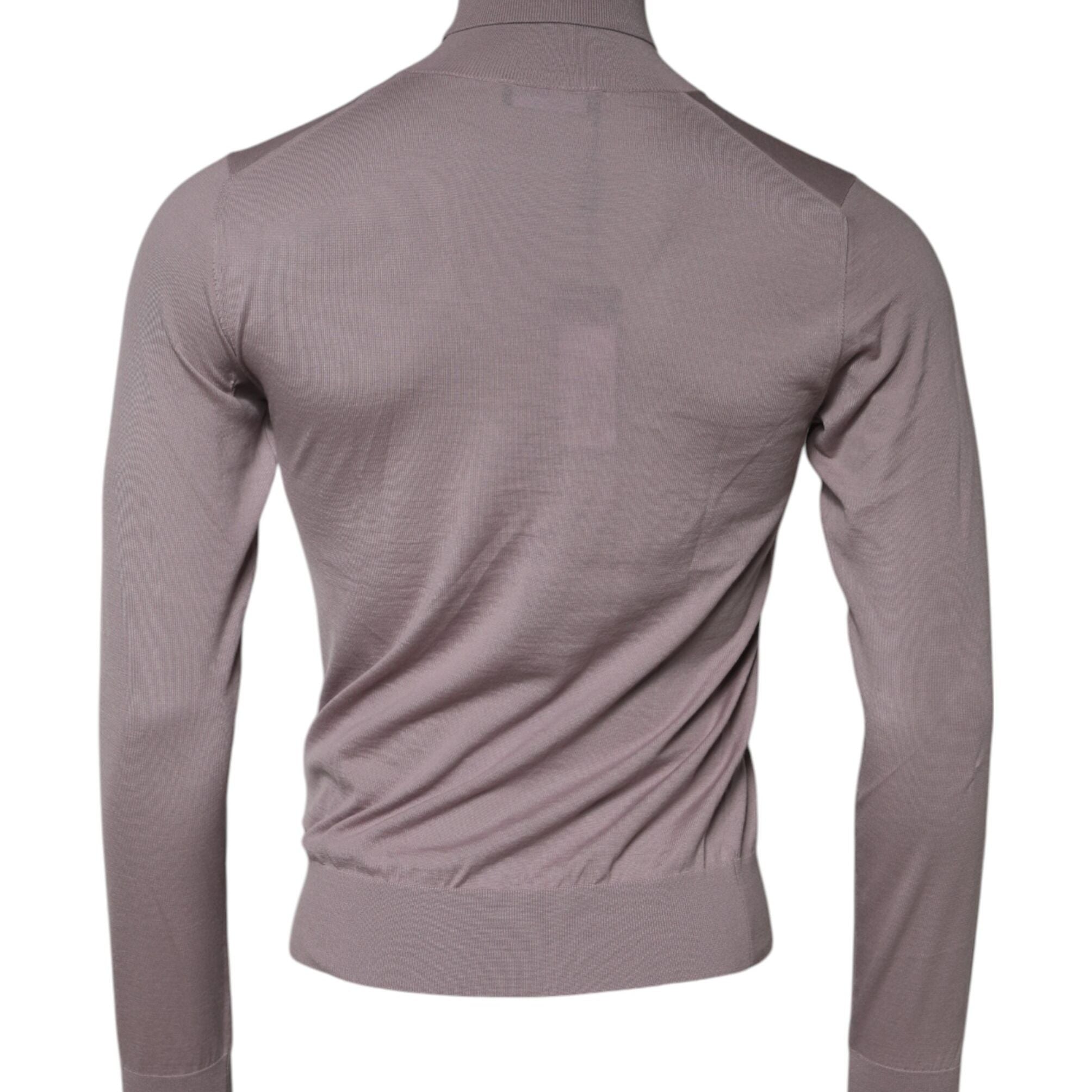 Dolce & Gabbana Brown Cashmere Knitted Men Pullover Sweater