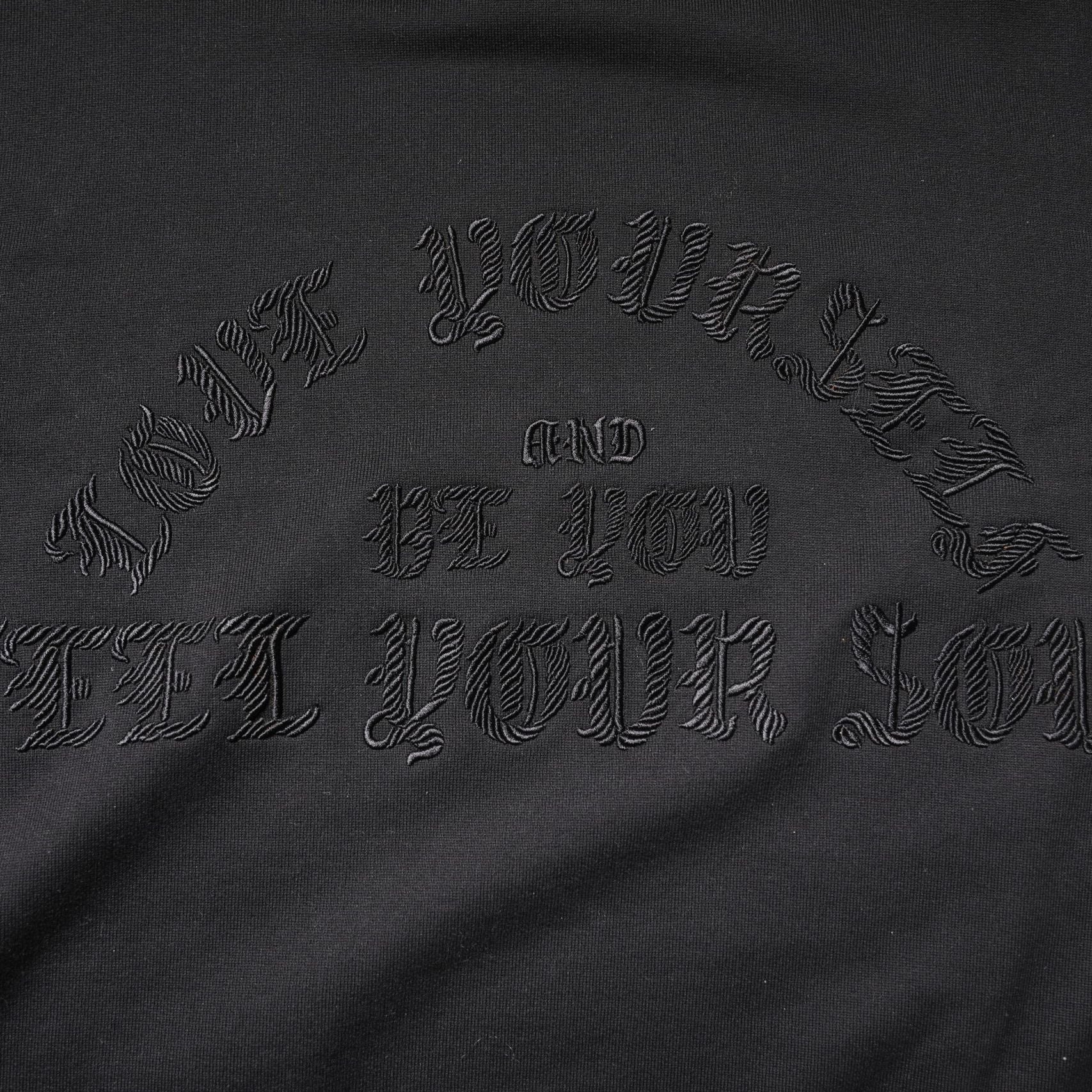 Dolce & Gabbana Black Embroidered Crew Neck Pullover Sweater