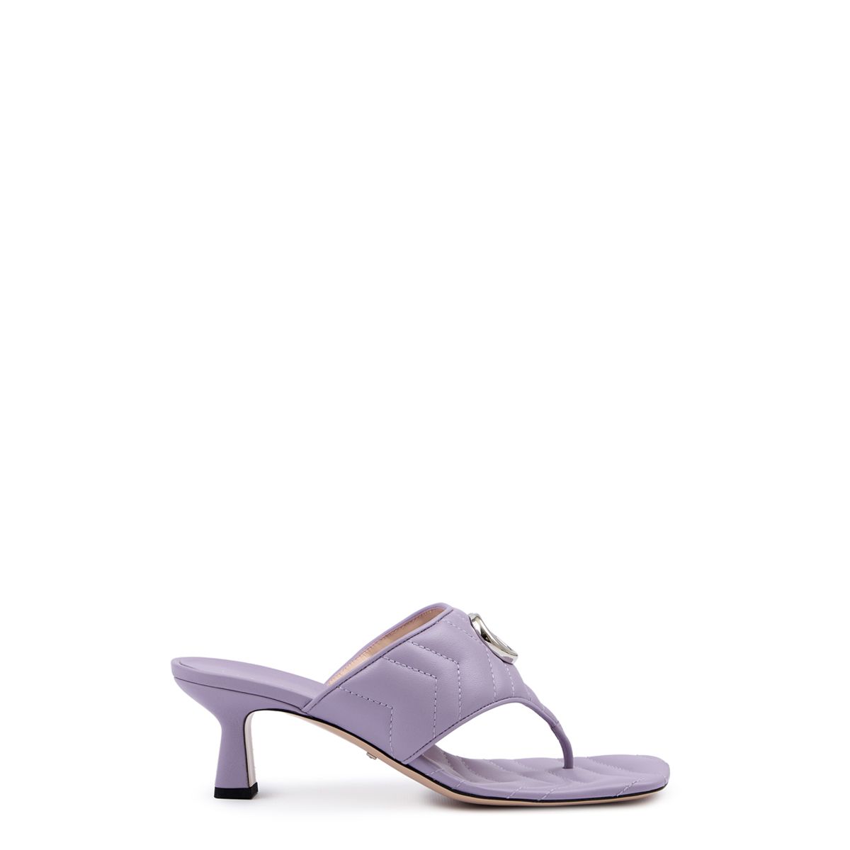Gucci Mystic Purple Nappa Charlotte Leather Sandals