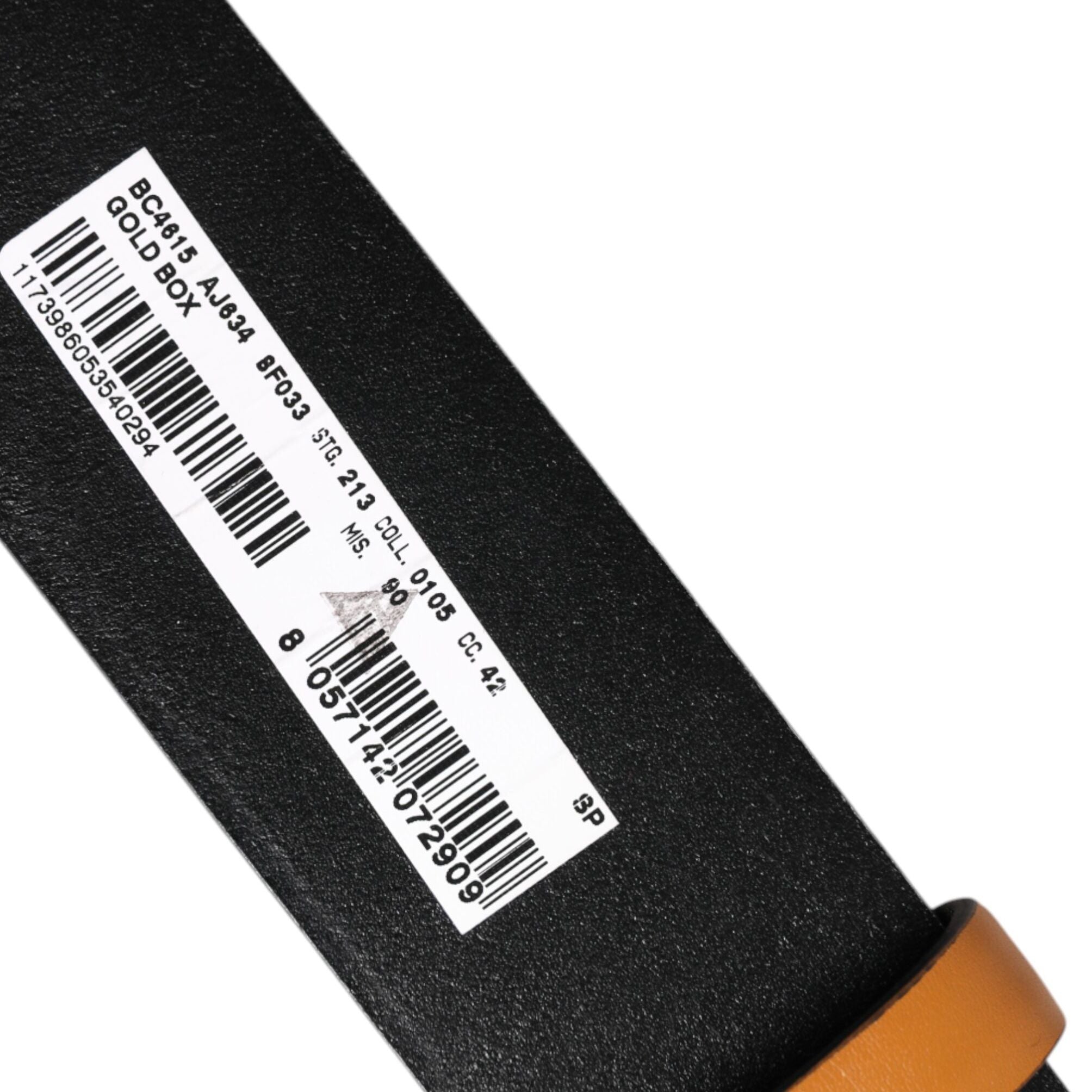 Dolce & Gabbana Brown Leather Buckle DG Logo Embossed Belt