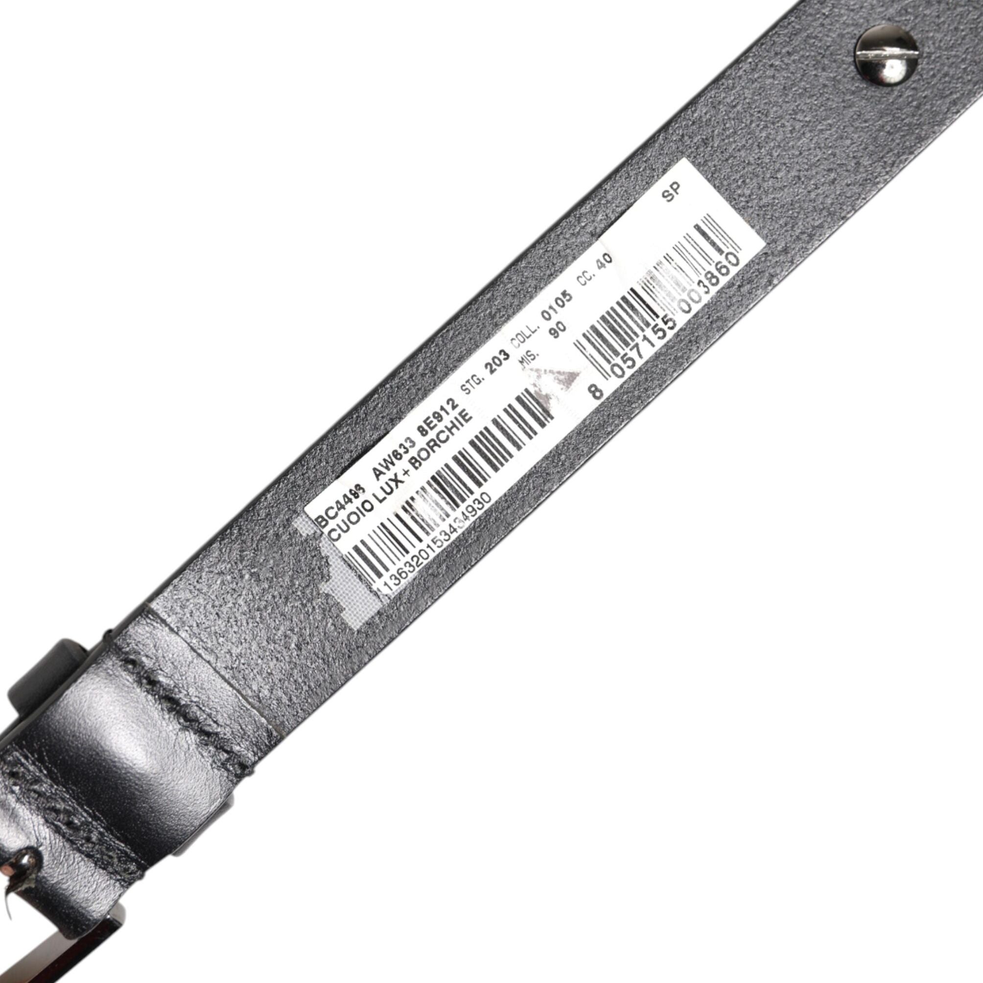 Dolce & Gabbana Black Luxury Leather DG Studs Buckle Belt