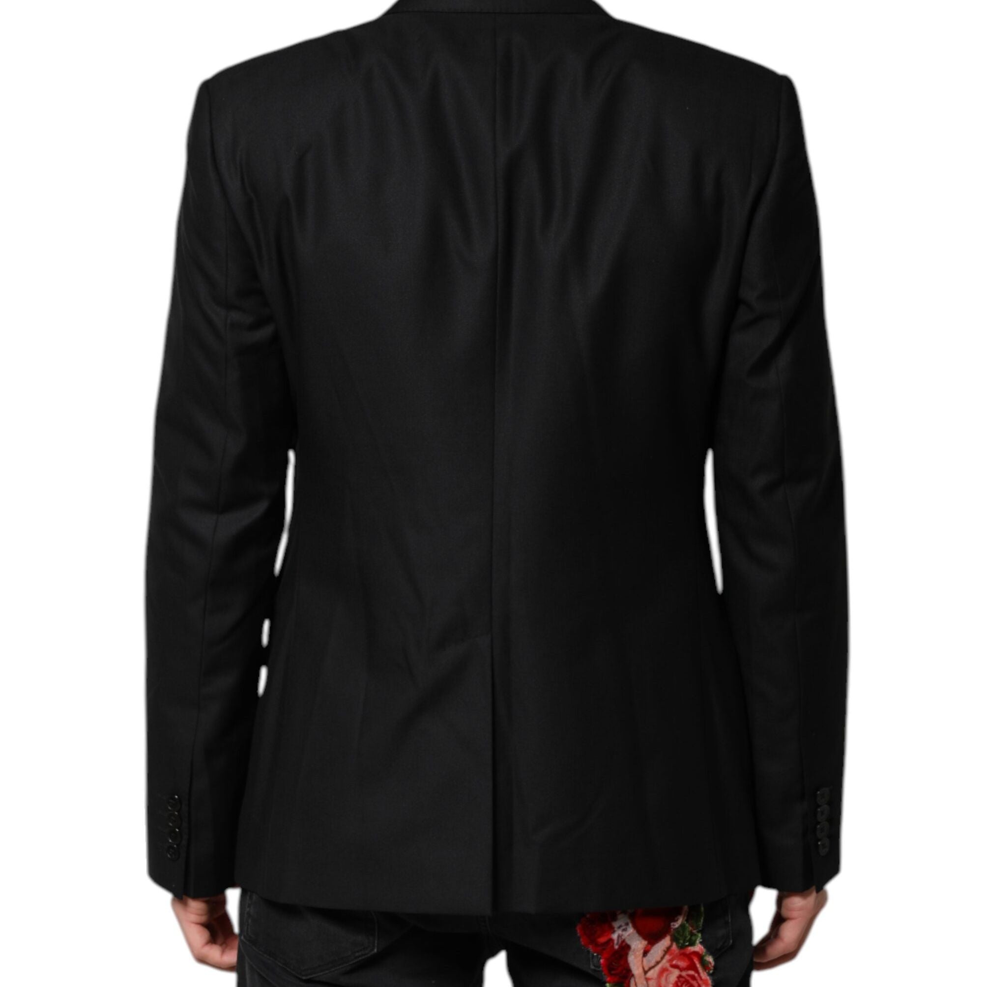 Dolce & Gabbana Black Single Breasted Suit 2 Piece Jacket