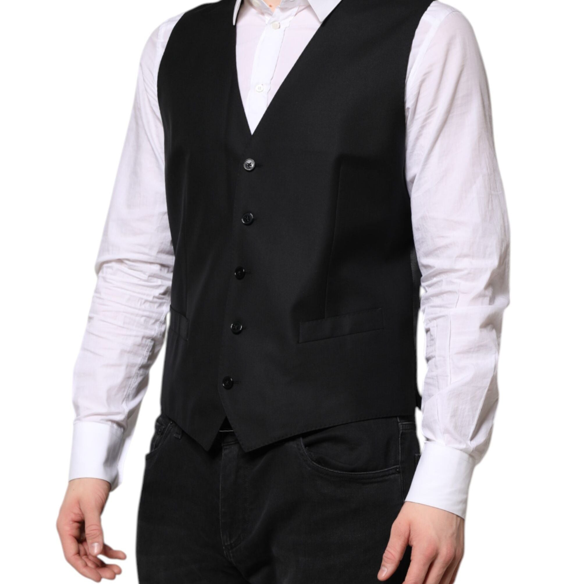 Dolce & Gabbana Black Single Breasted Suit 2 Piece Jacket