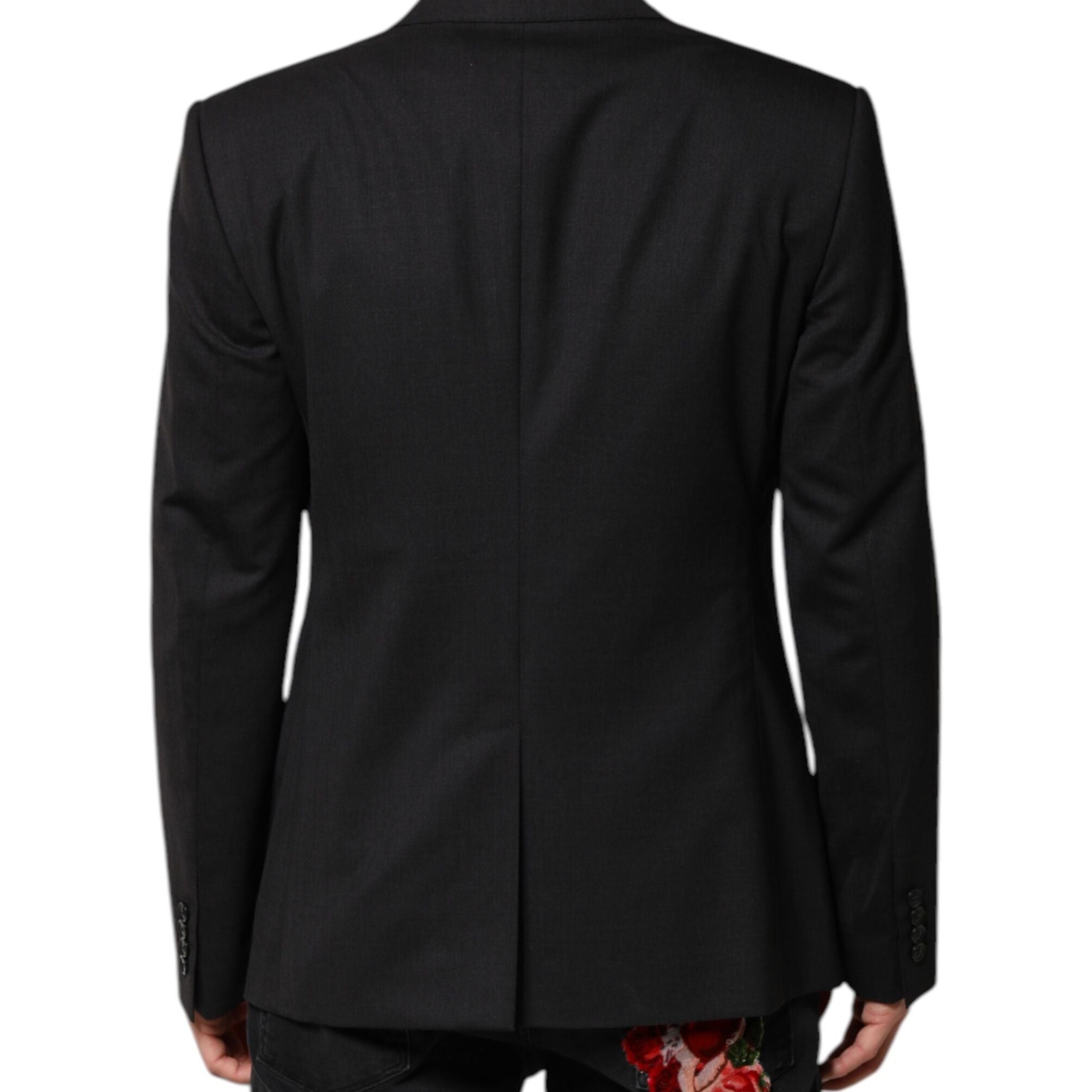 Dolce & Gabbana Dark Gray MARTINI Single Breasted Jacket