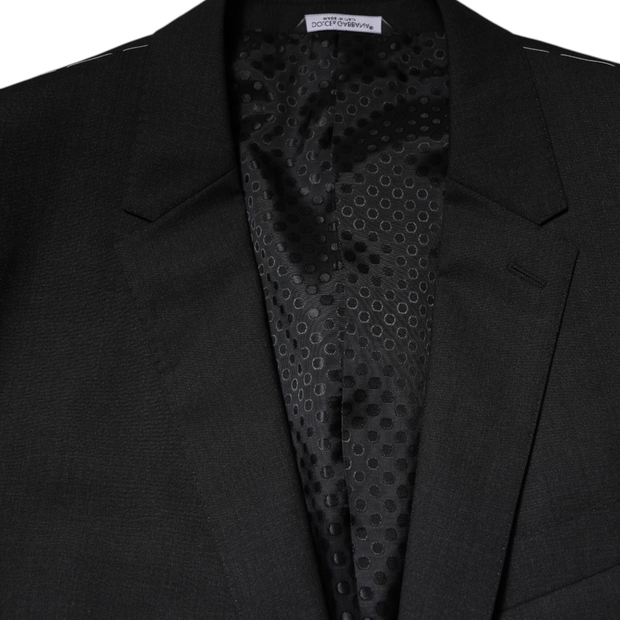 Dolce & Gabbana Dark Gray MARTINI Single Breasted Jacket