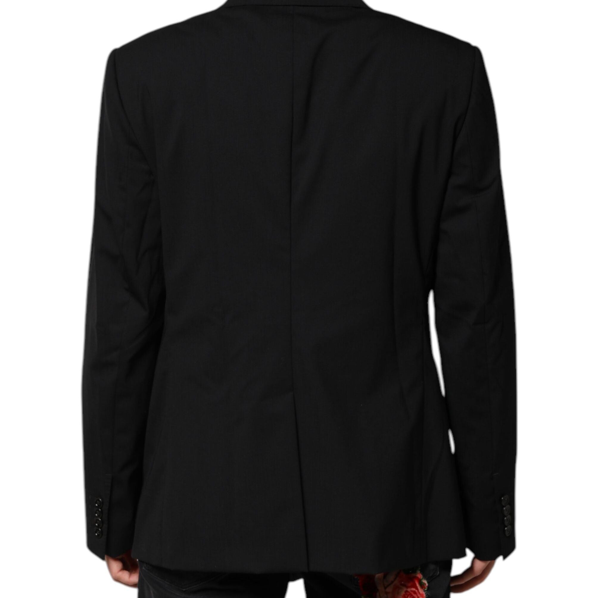 Dolce & Gabbana Black MARTINI Double Breasted Suit Jacket