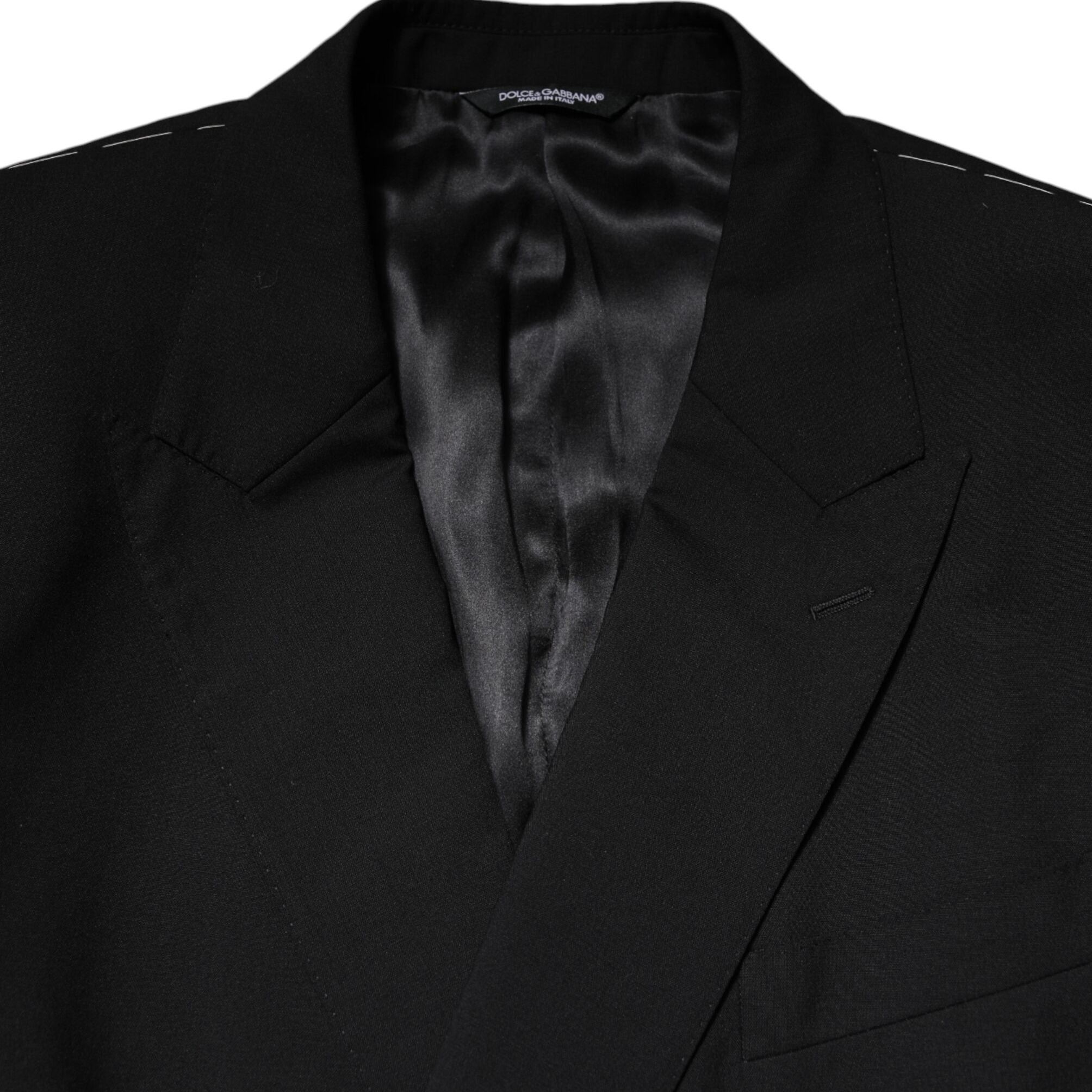 Dolce & Gabbana Black MARTINI Double Breasted Suit Jacket