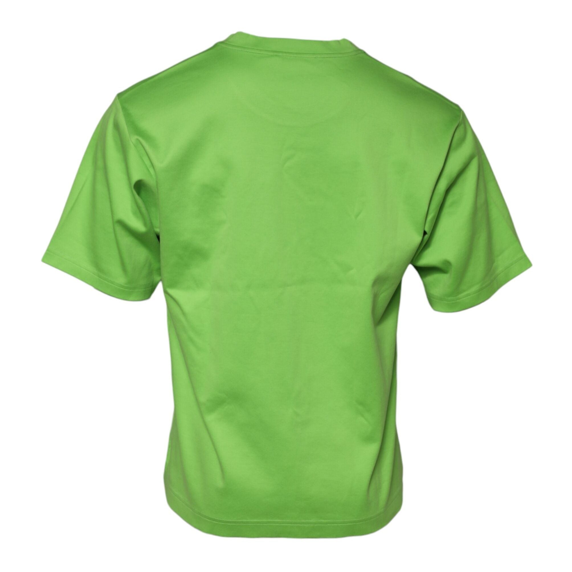 Dolce & Gabbana Green Graphic Printed Round Neck T-shirt