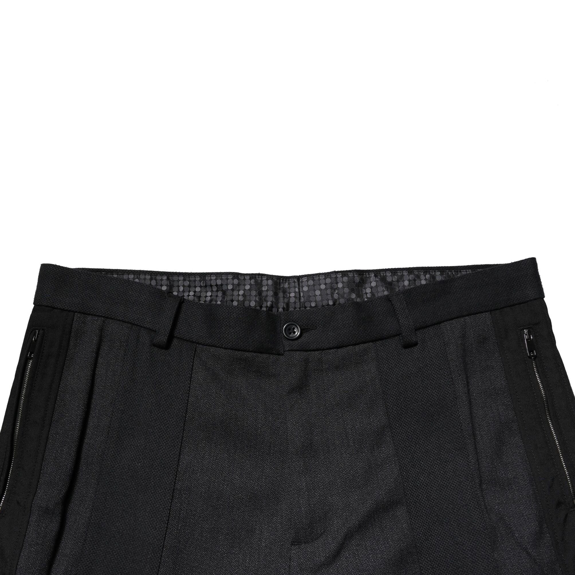 Dolce & Gabbana Black Cotton Dress Slim Formal Pants