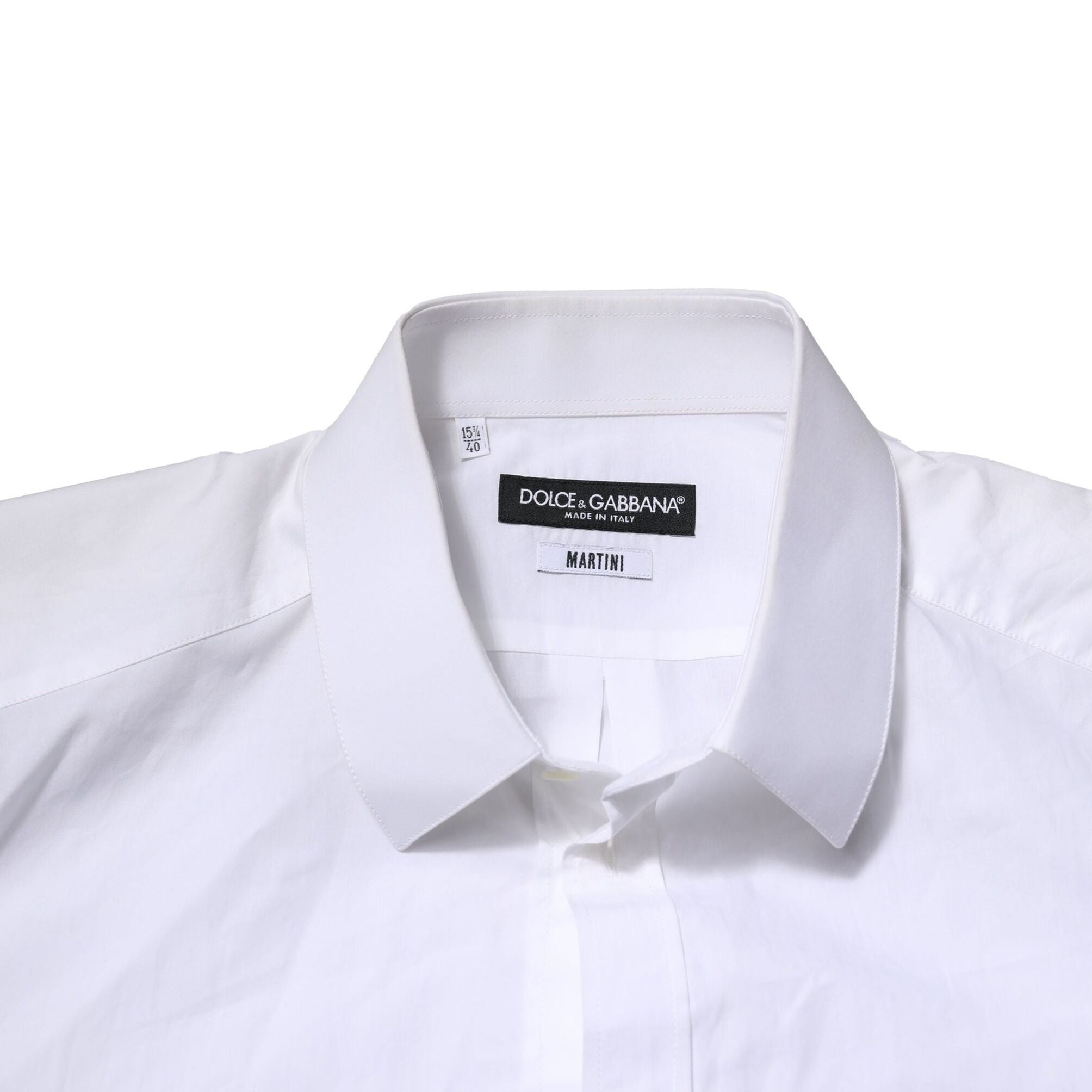 Dolce & Gabbana White MARTINI Long Sleeves Men Formal Shirt