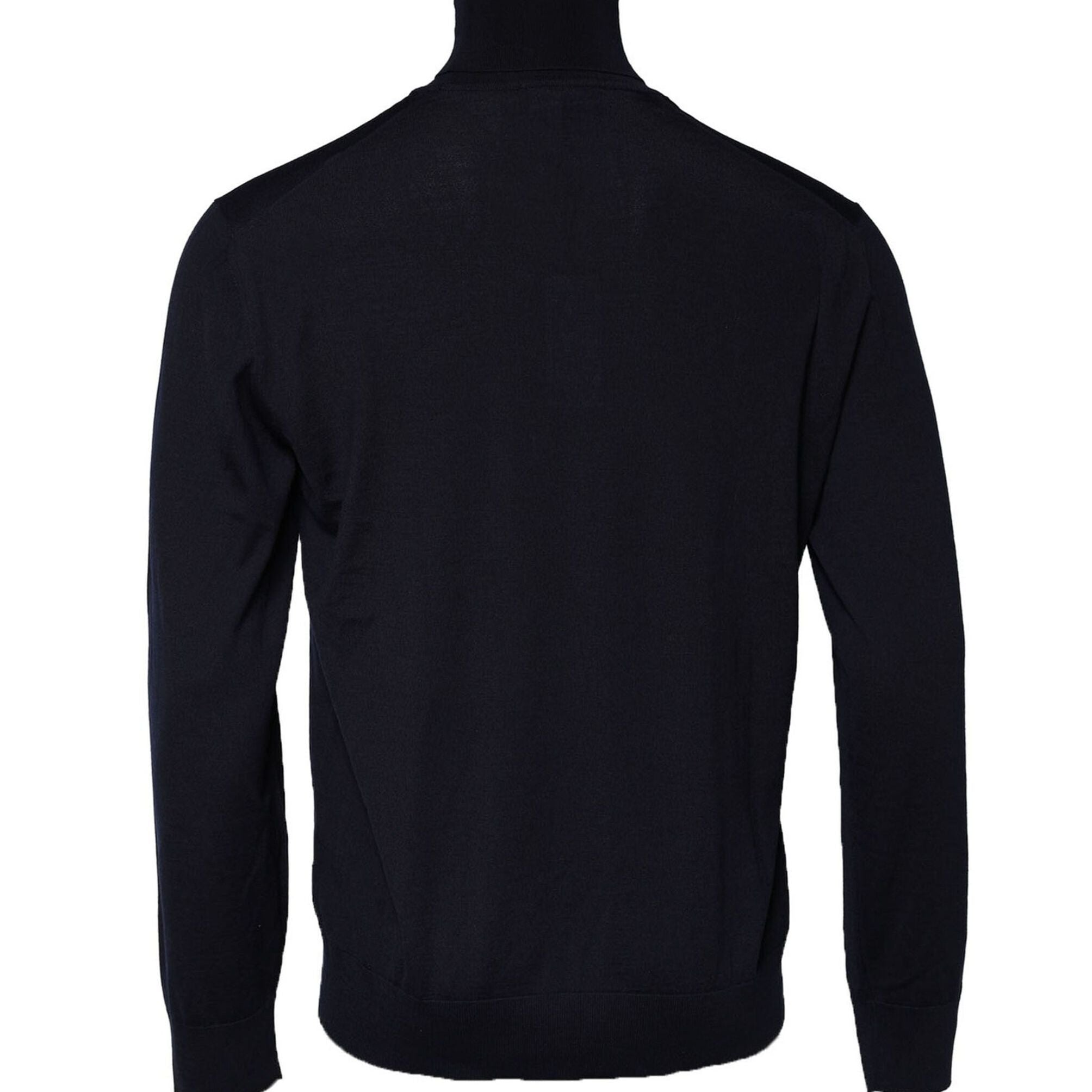 Dolce & Gabbana Blue Long Sleeve Turtleneck Pullover Sweater