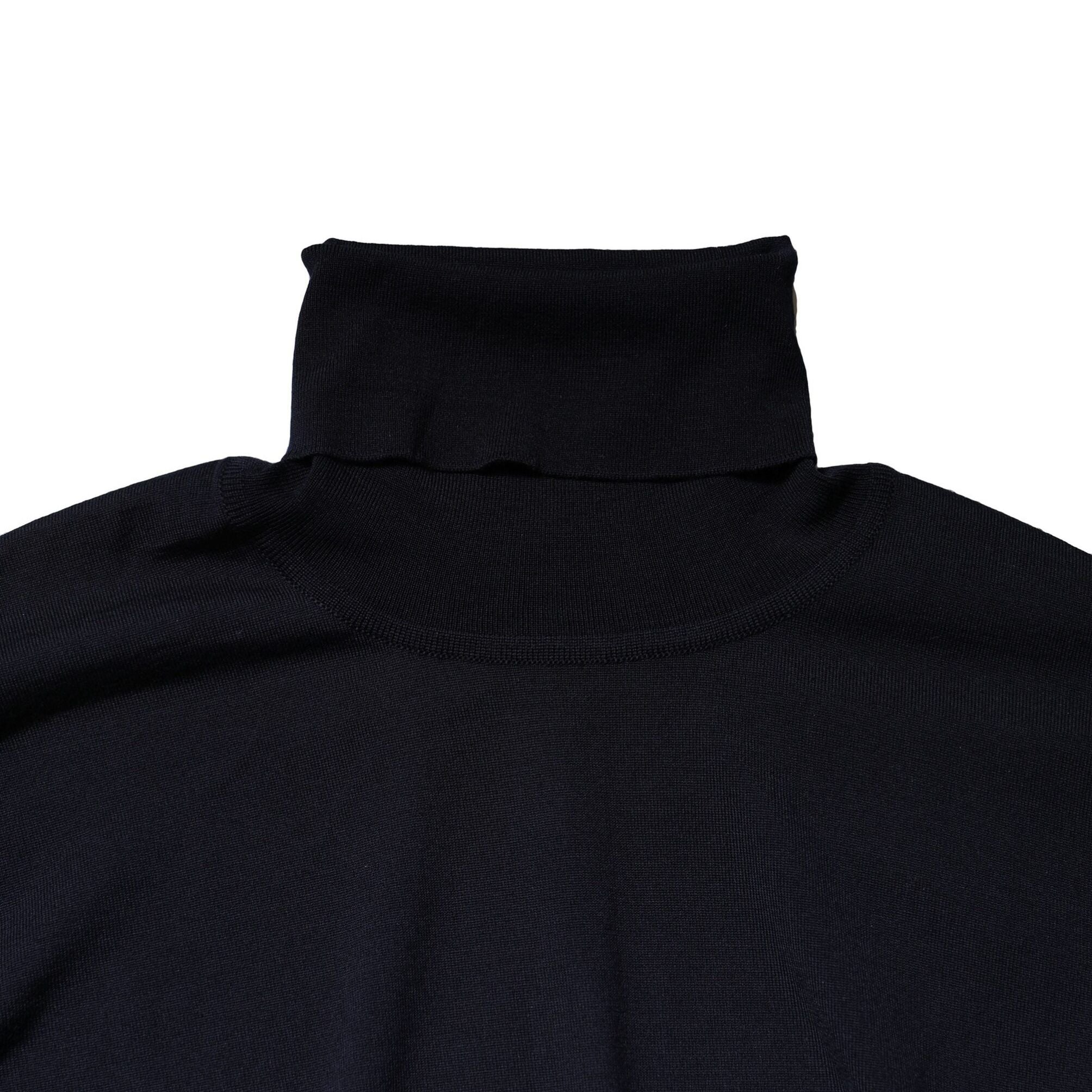 Dolce & Gabbana Blue Long Sleeve Turtleneck Pullover Sweater