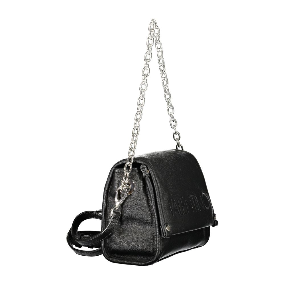 Mario Valentino Black Polyurethane Women's Shoulder Bag