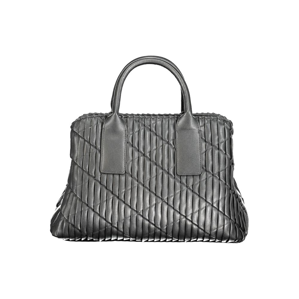 Mario Valentino Black Polyurethane Women Handbag