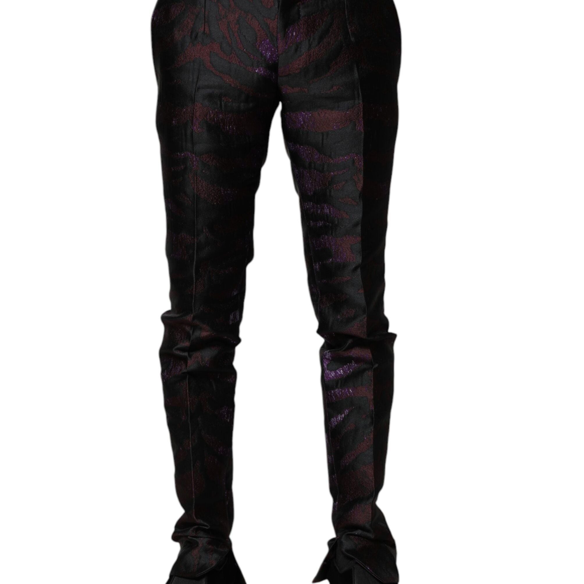 Dolce & Gabbana Multicolor Polyester Patterned Pants
