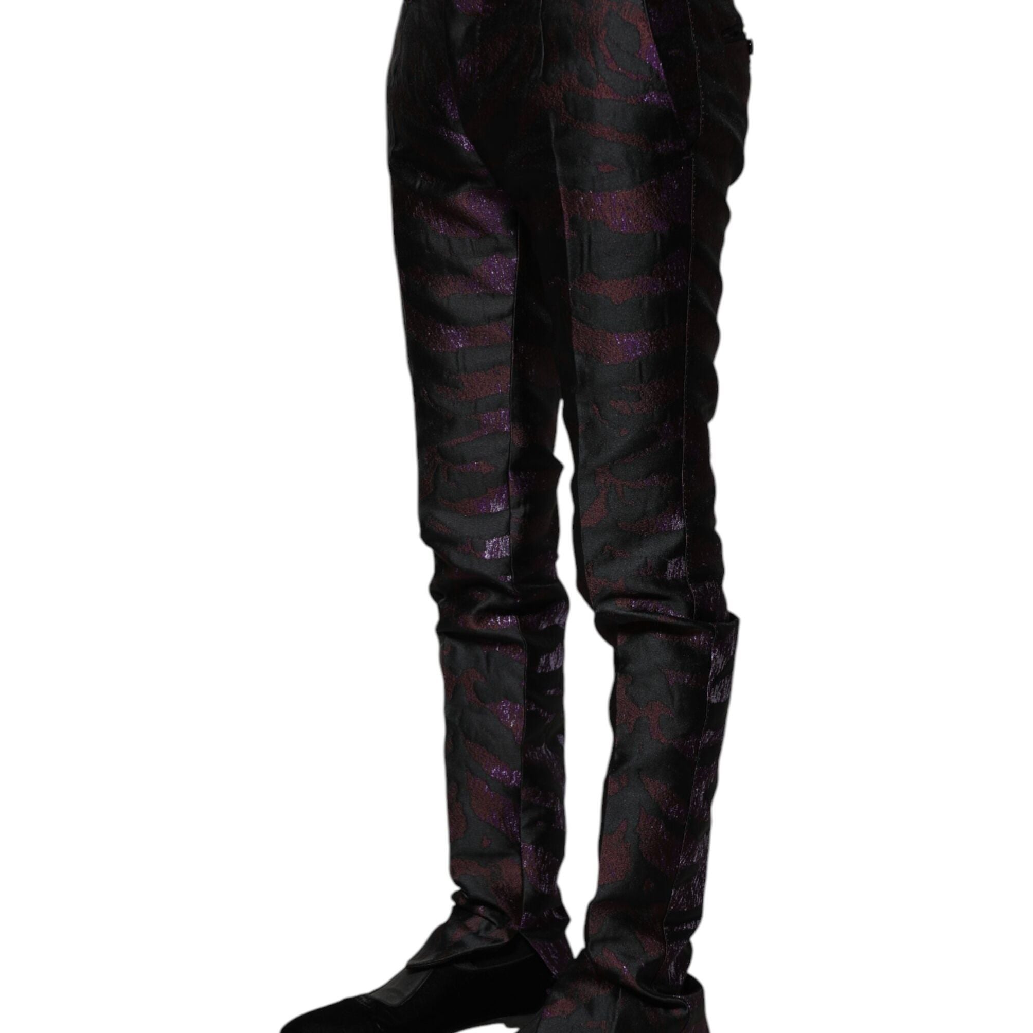 Dolce & Gabbana Multicolor Polyester Patterned Pants