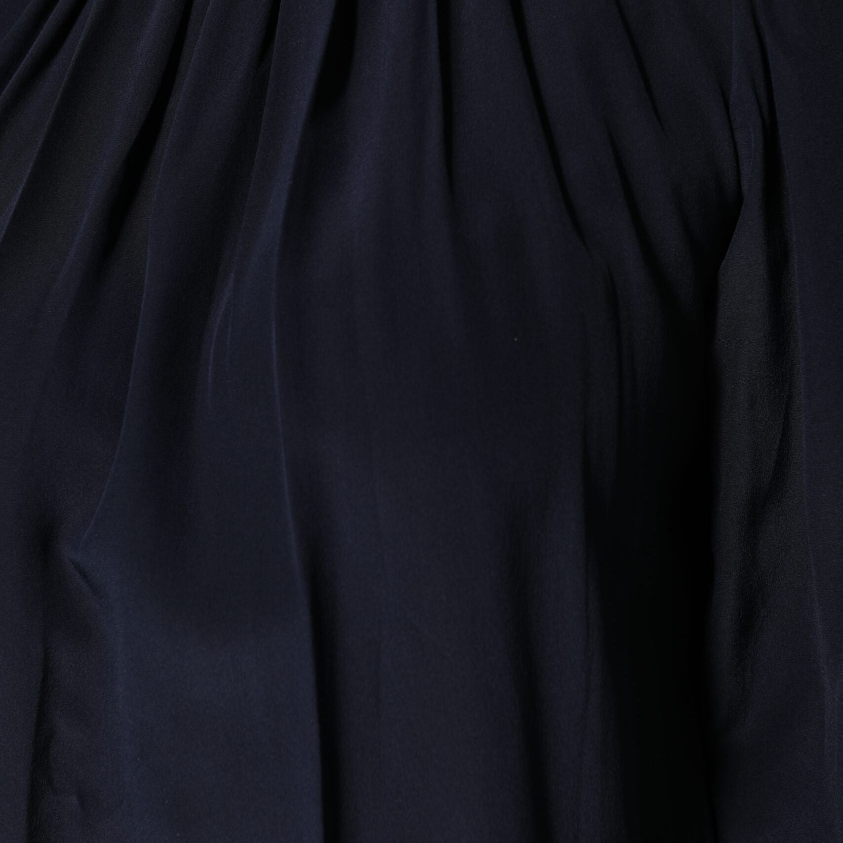 Dolce & Gabbana Blue Silk Mock Neck Long Sleeves Blouse Top