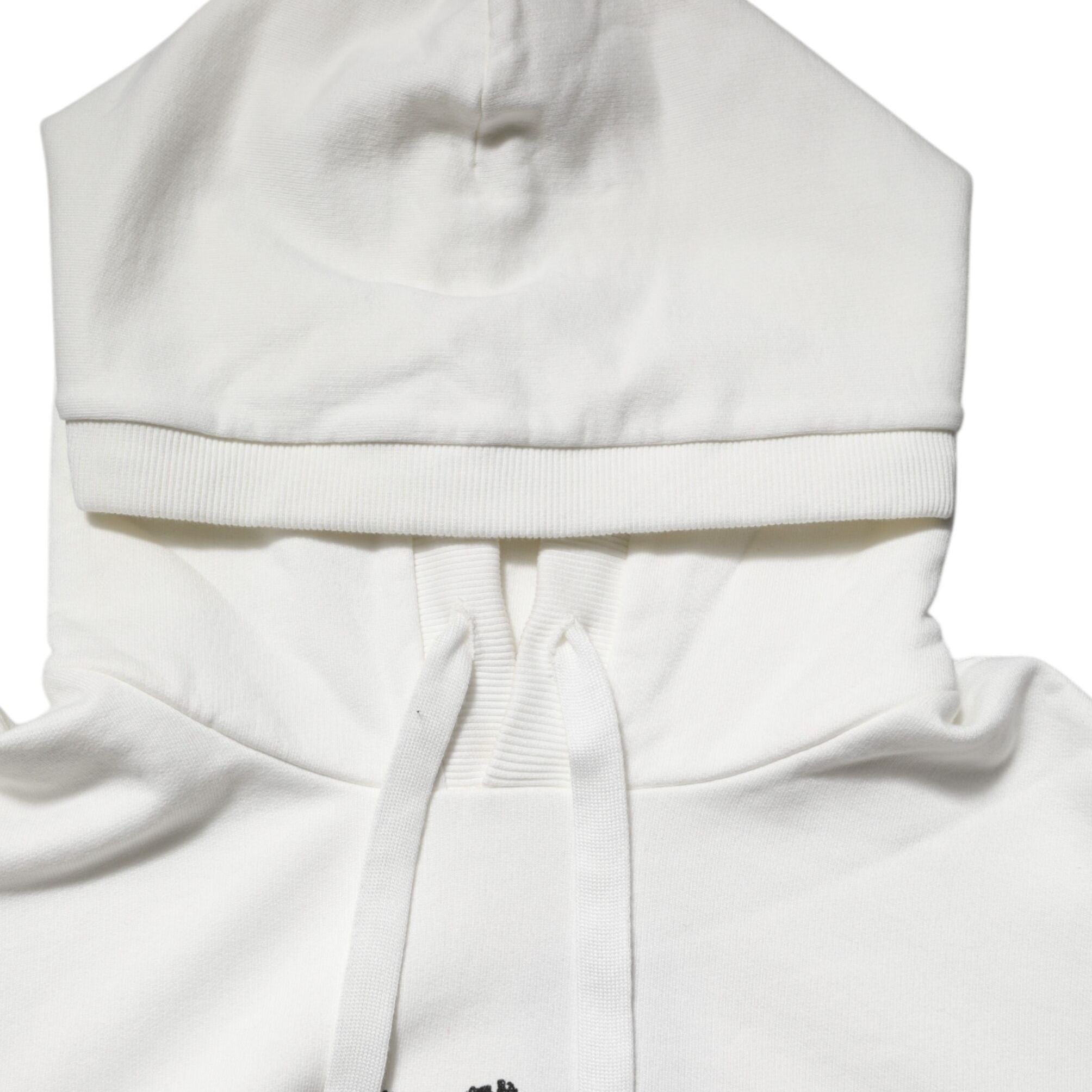 Dolce & Gabbana White Cotton DG ROYAL Print Hooded Sweater