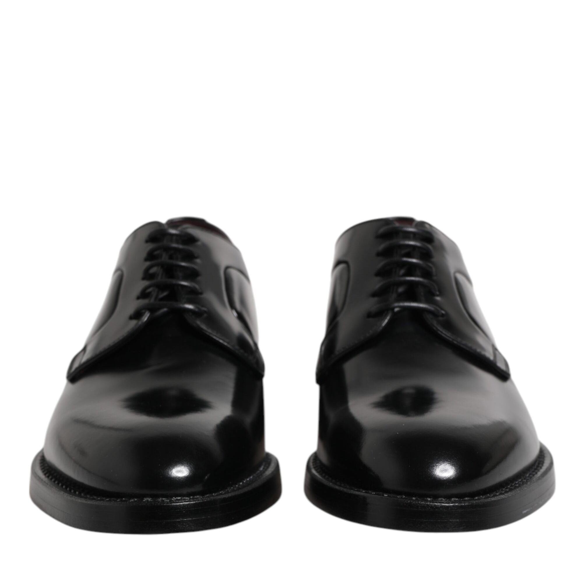 Dolce & Gabbana Black Leather Lace Up Derby Dress Formal Shoes