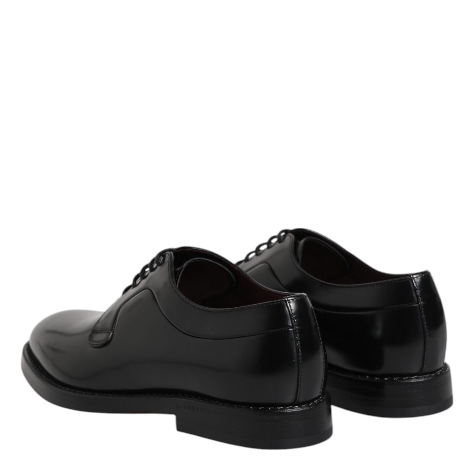 Dolce & Gabbana Black Leather Lace Up Derby Dress Formal Shoes