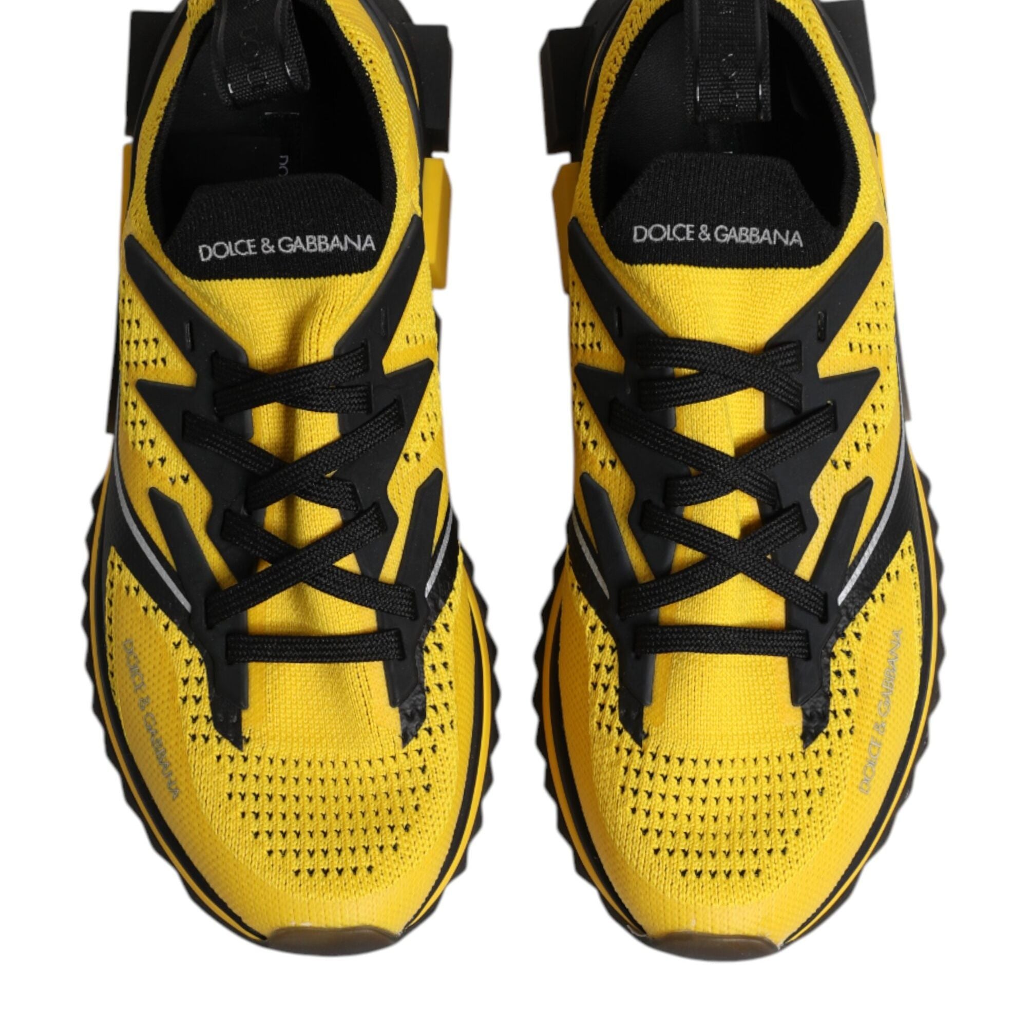 Dolce & Gabbana Yellow SORRENTO Sport Stretch Sneakers Shoes