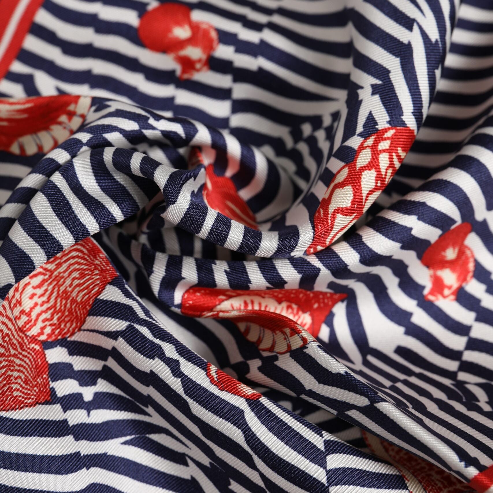 Dolce & Gabbana Multicolor Seashells Square Men Foulard Scarf