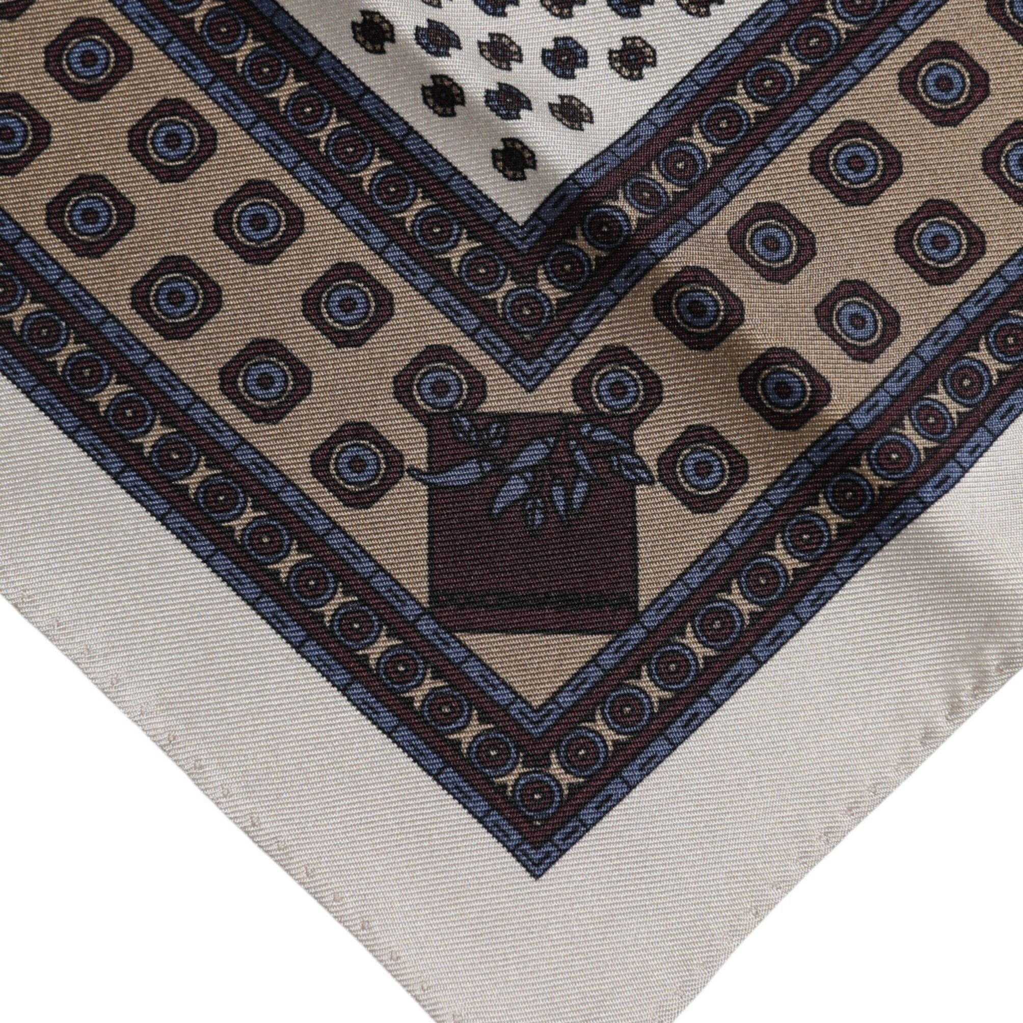 Dolce & Gabbana Multicolor Patterned Square Men Foulard Scarf