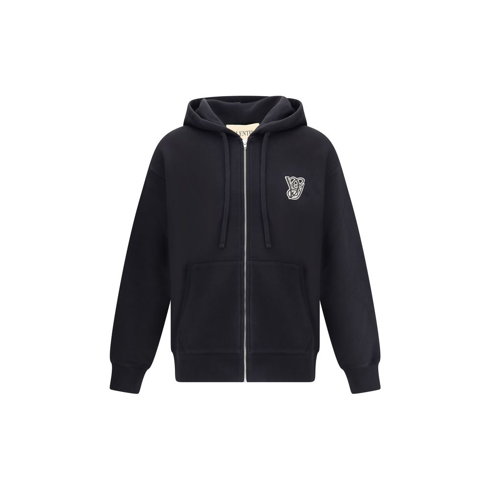 Valentino Black Cotton Sweatshirt