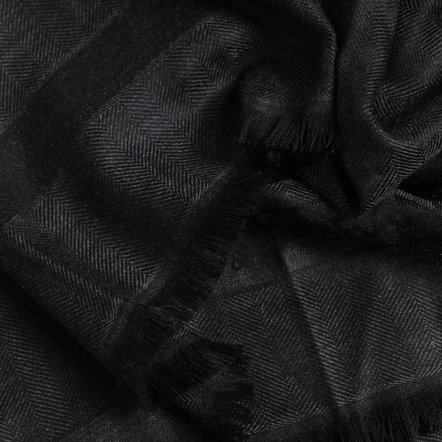 Dolce & Gabbana Dark Gray Cashmere Fringes Neck Warmer Scarf