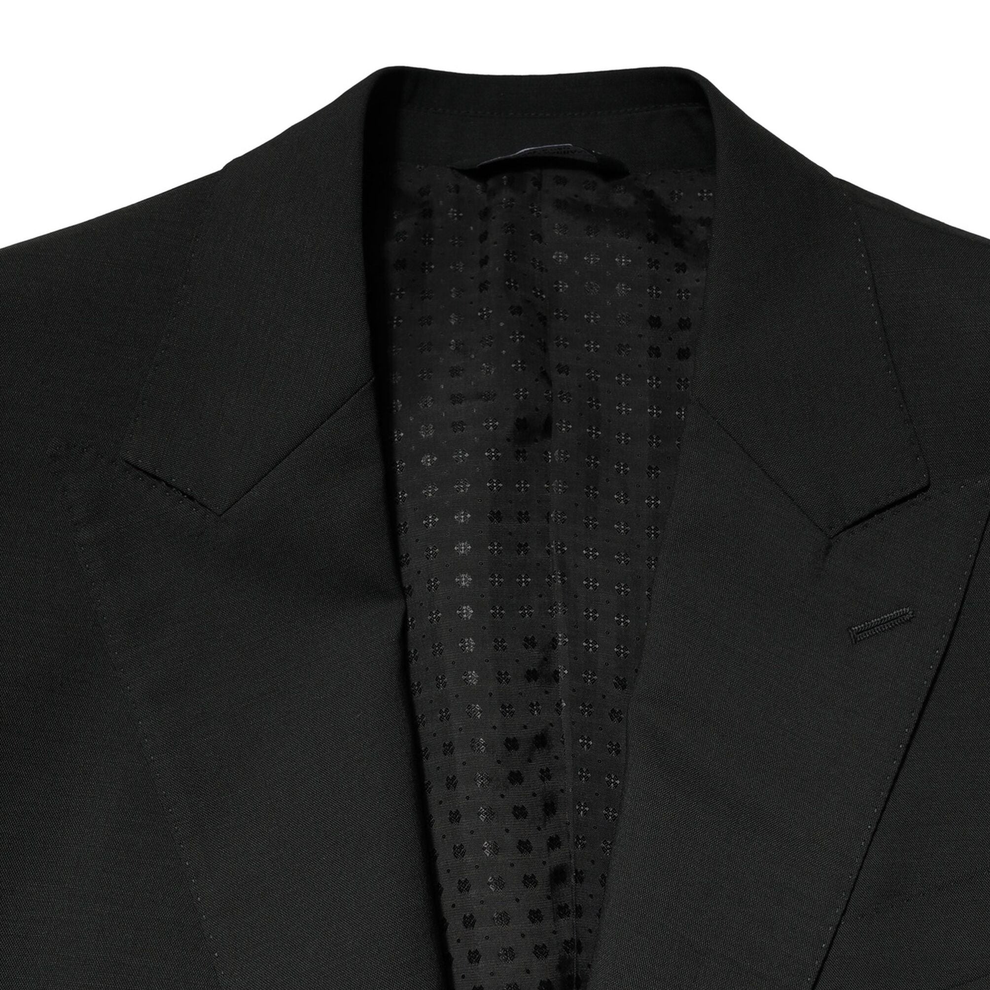 Dolce & Gabbana Black Wool 2 Piece Single Breasted Suit