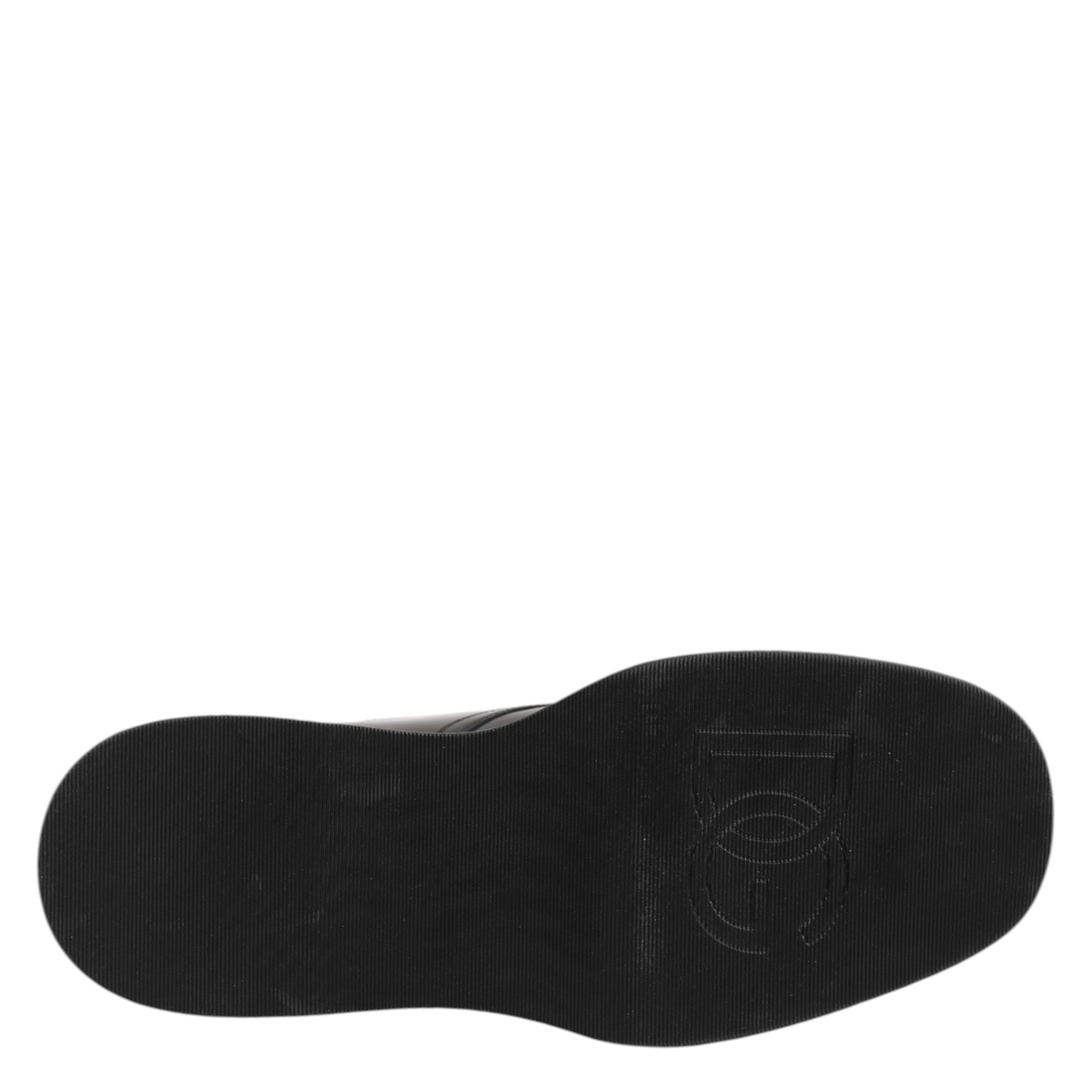 Dolce & Gabbana Black Leather Logo Ankle Boots Lace Up Shoes