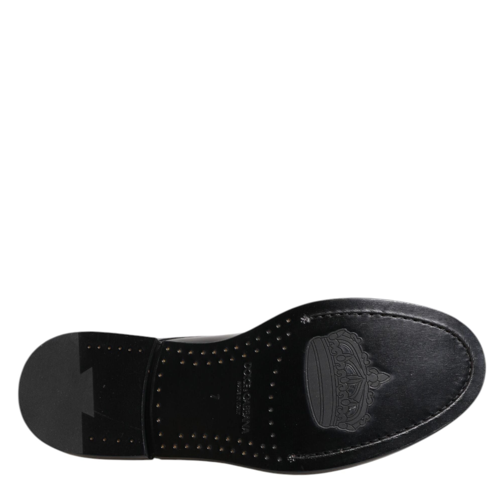 Dolce & Gabbana Black Leather Dress Lace Up Men Formal Shoes