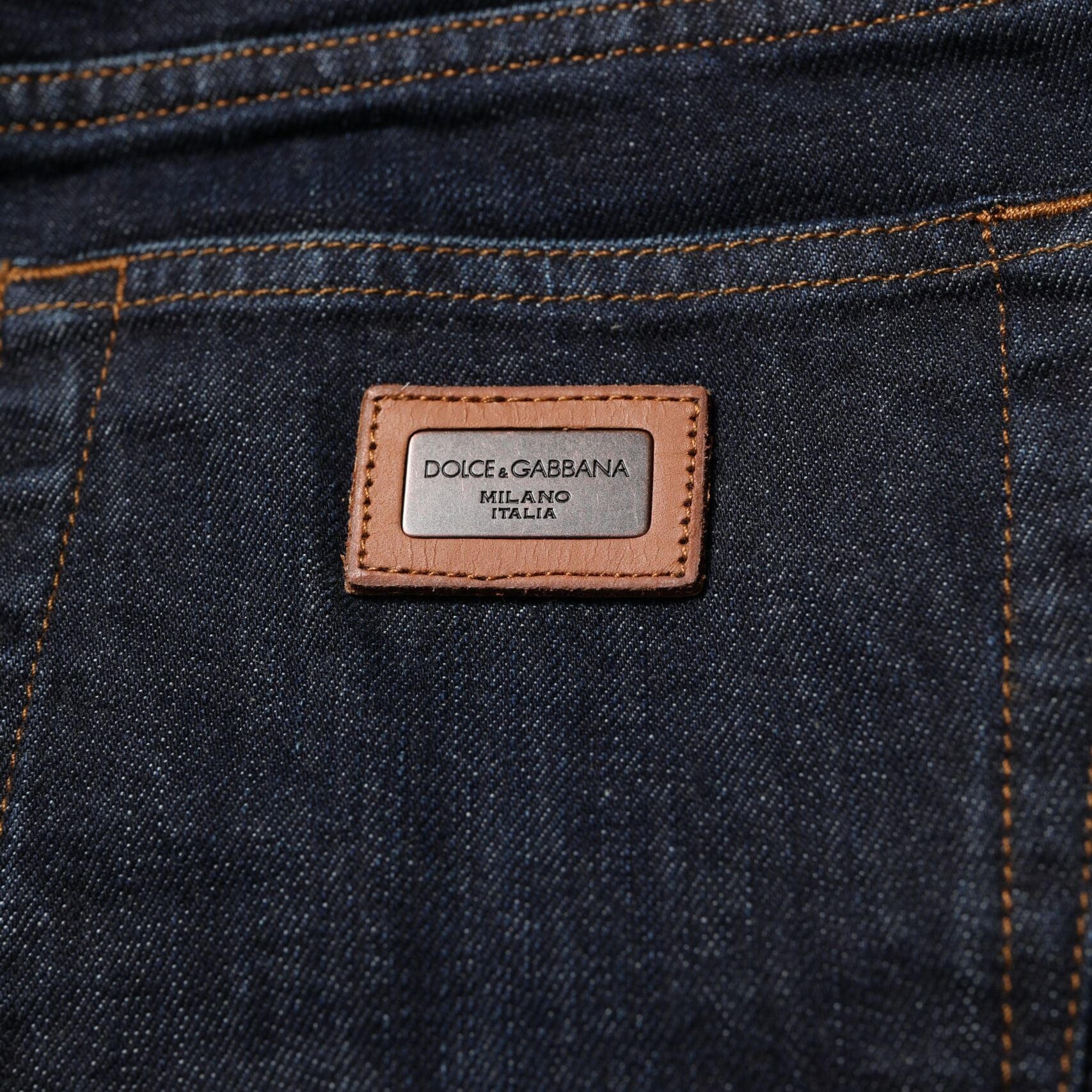 Dolce & Gabbana Black Cotton Skinny Denim Men Jeans