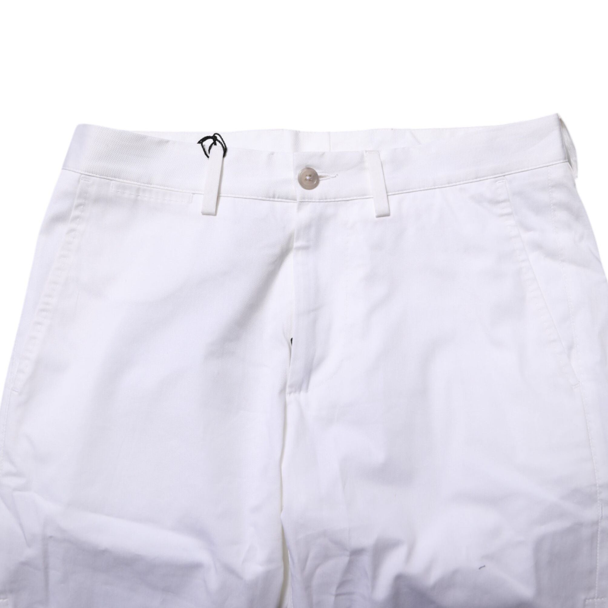 Dolce & Gabbana White Cotton Stretch Men Denim Bermuda Shorts