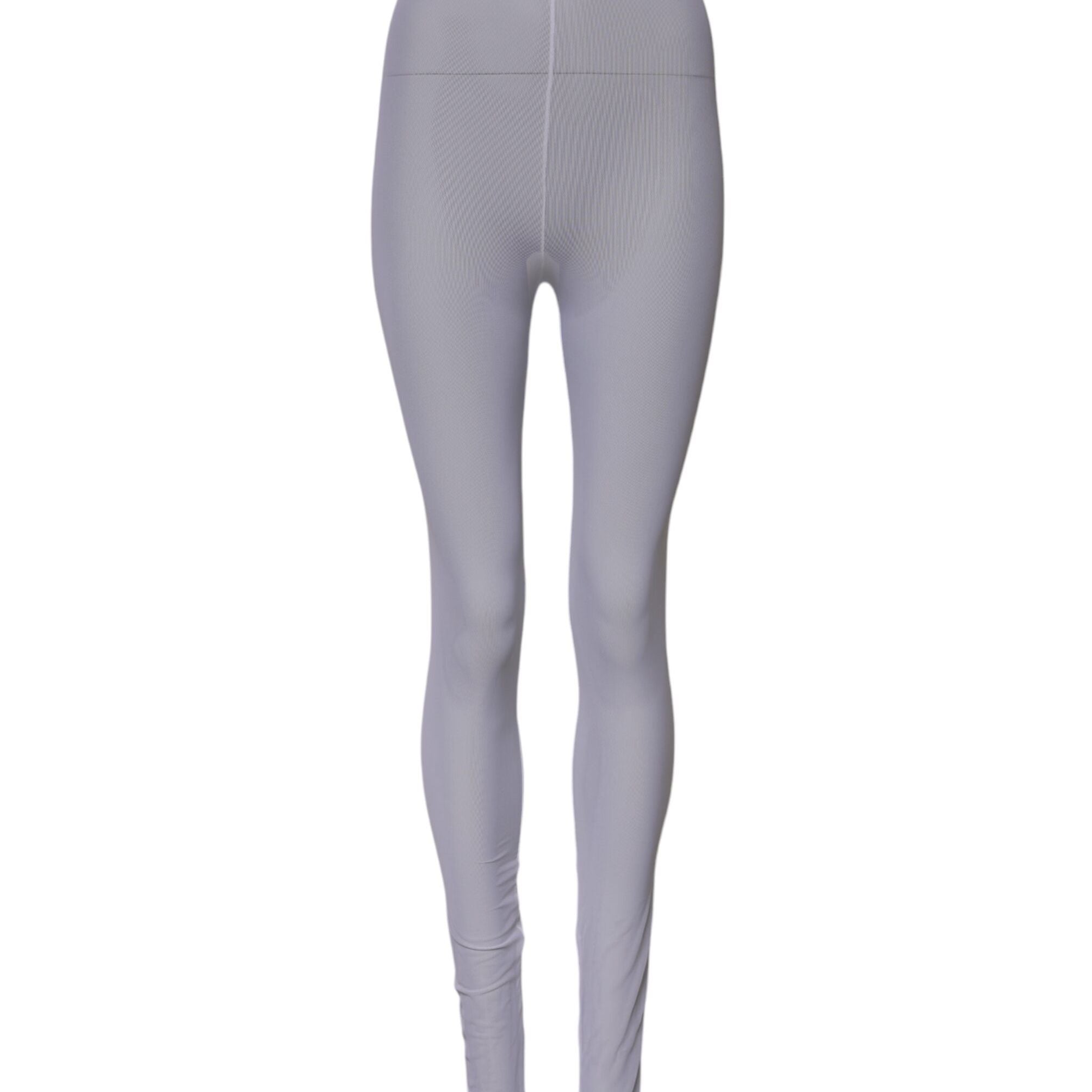 Dolce & Gabbana Gray Nylon DG Logo Mid Waisted Leggings Pants
