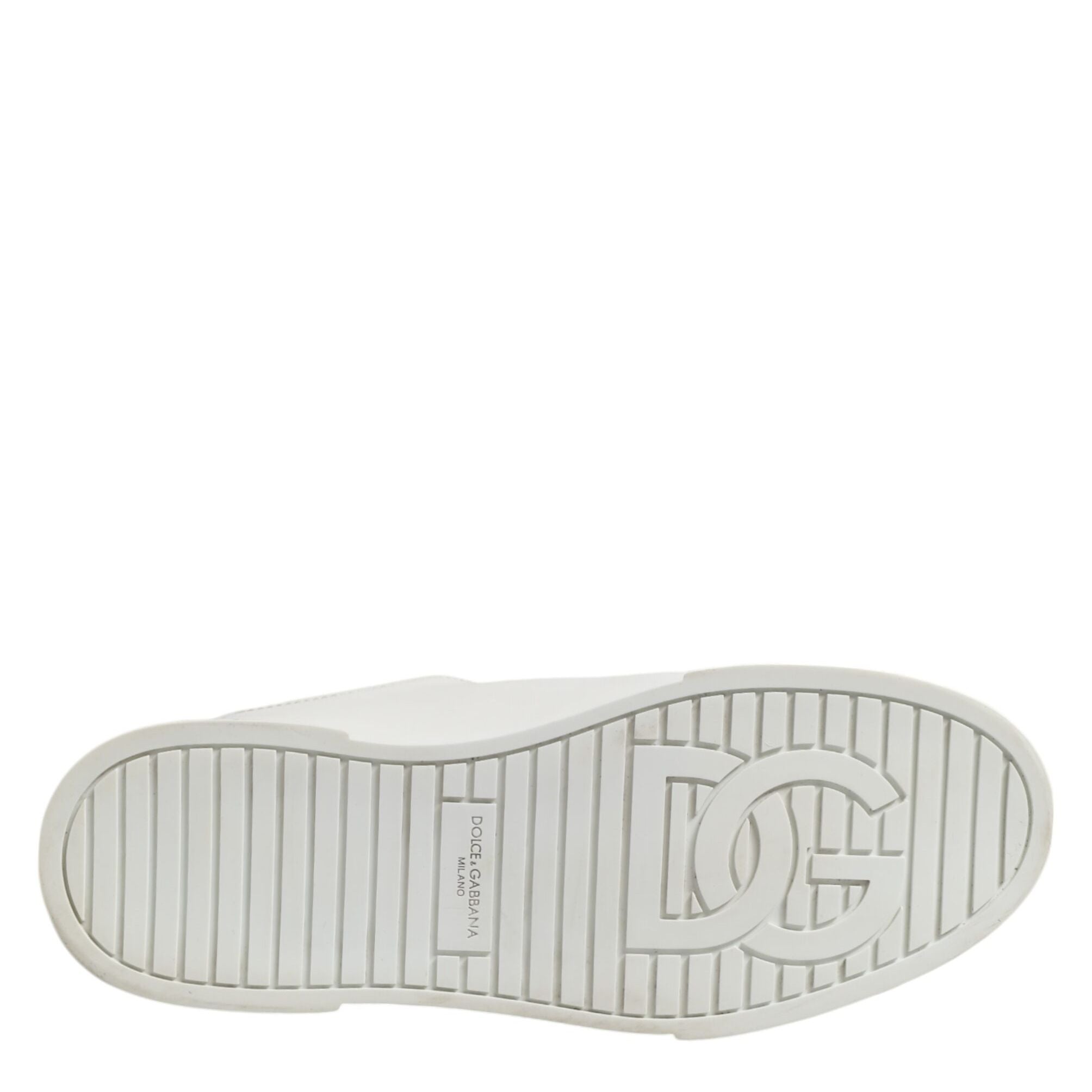 Dolce & Gabbana White Logo Lace Up Low Top Men Sneakers Shoes