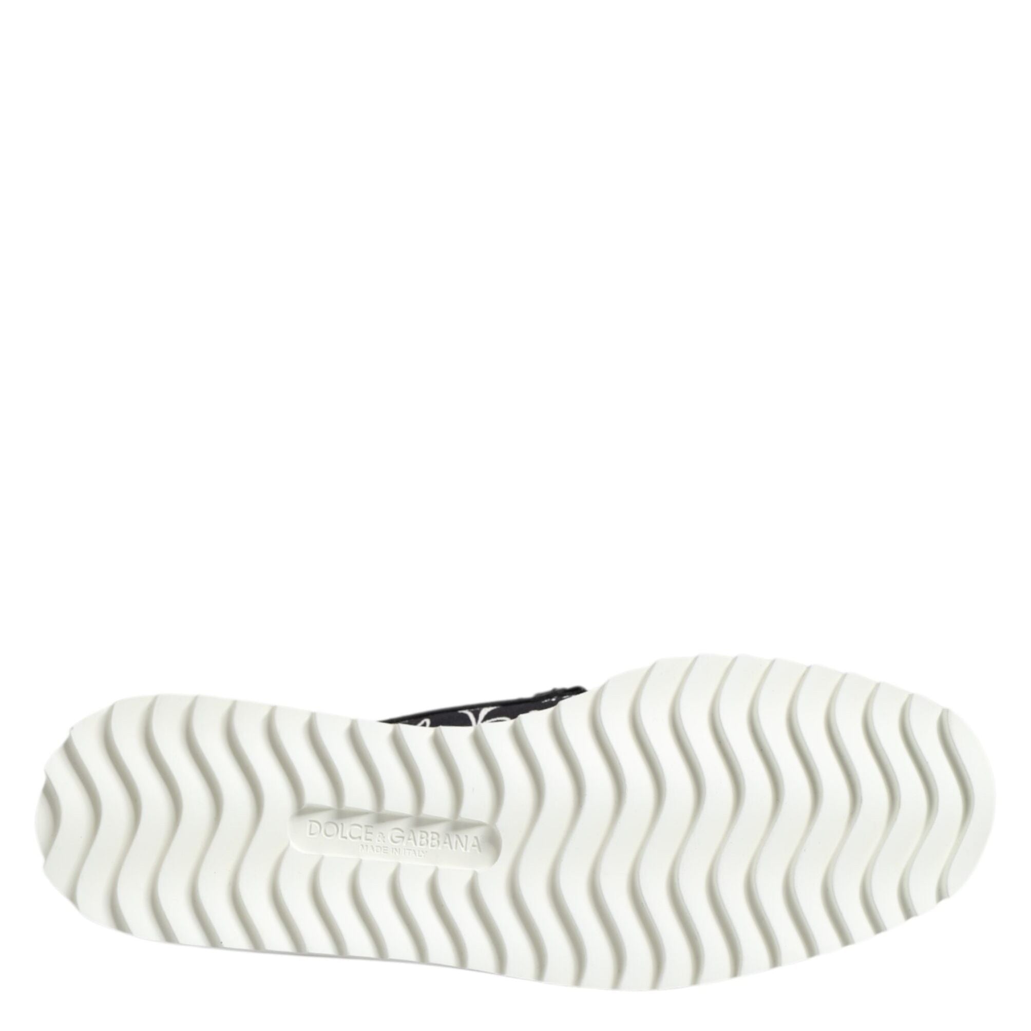 Dolce & Gabbana Black Slip On Printed Men Loafers Shoes