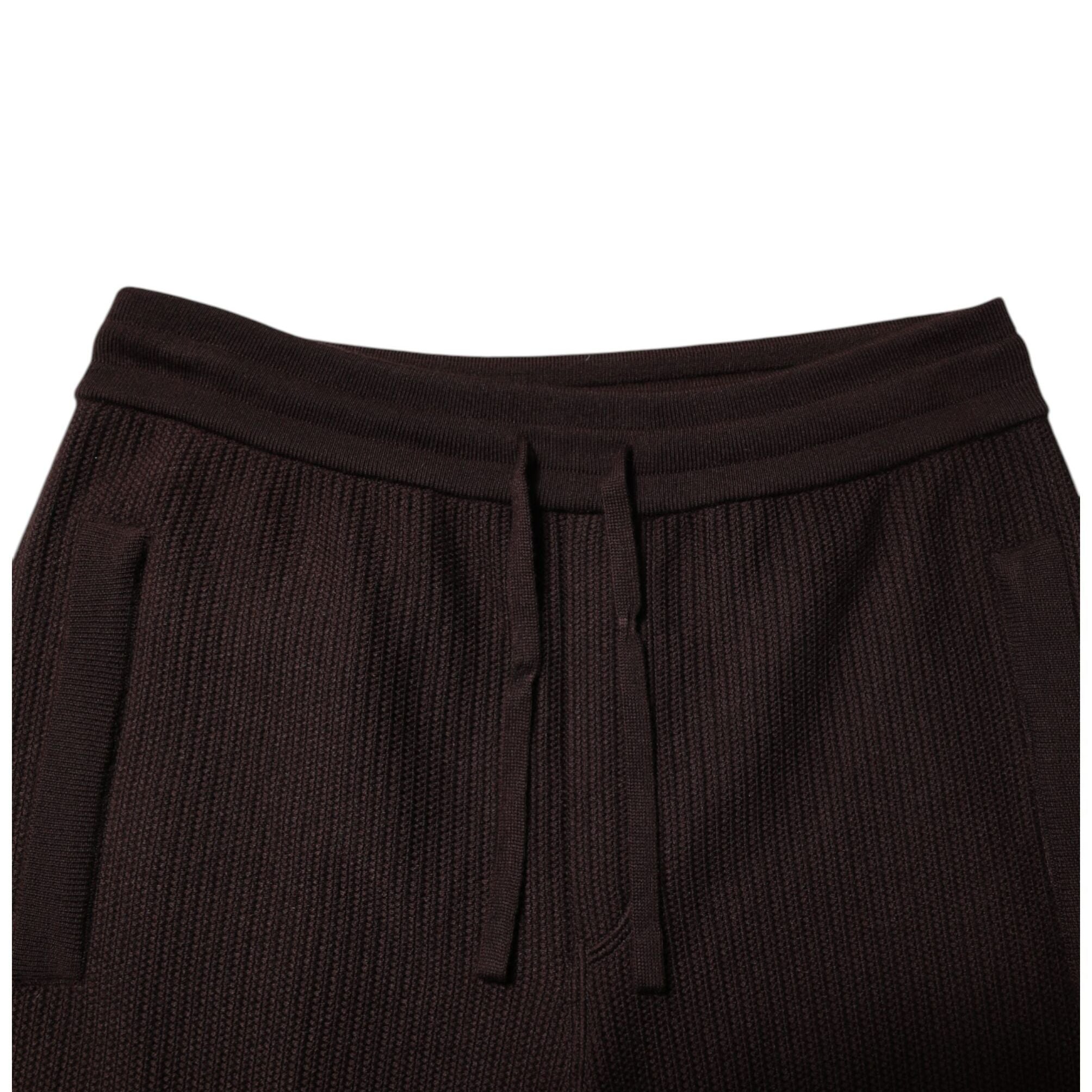 Dolce & Gabbana Brown Cashmere Men Jogger Sweatpants Pants
