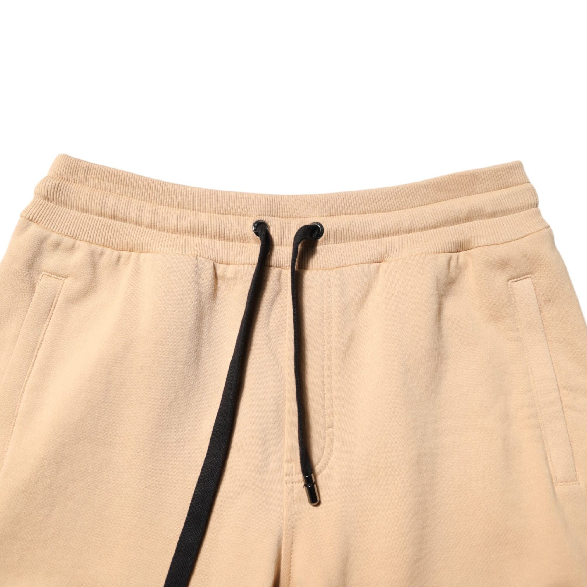 Dolce & Gabbana Yellow Cotton Men Bermuda Sweatshorts Shorts