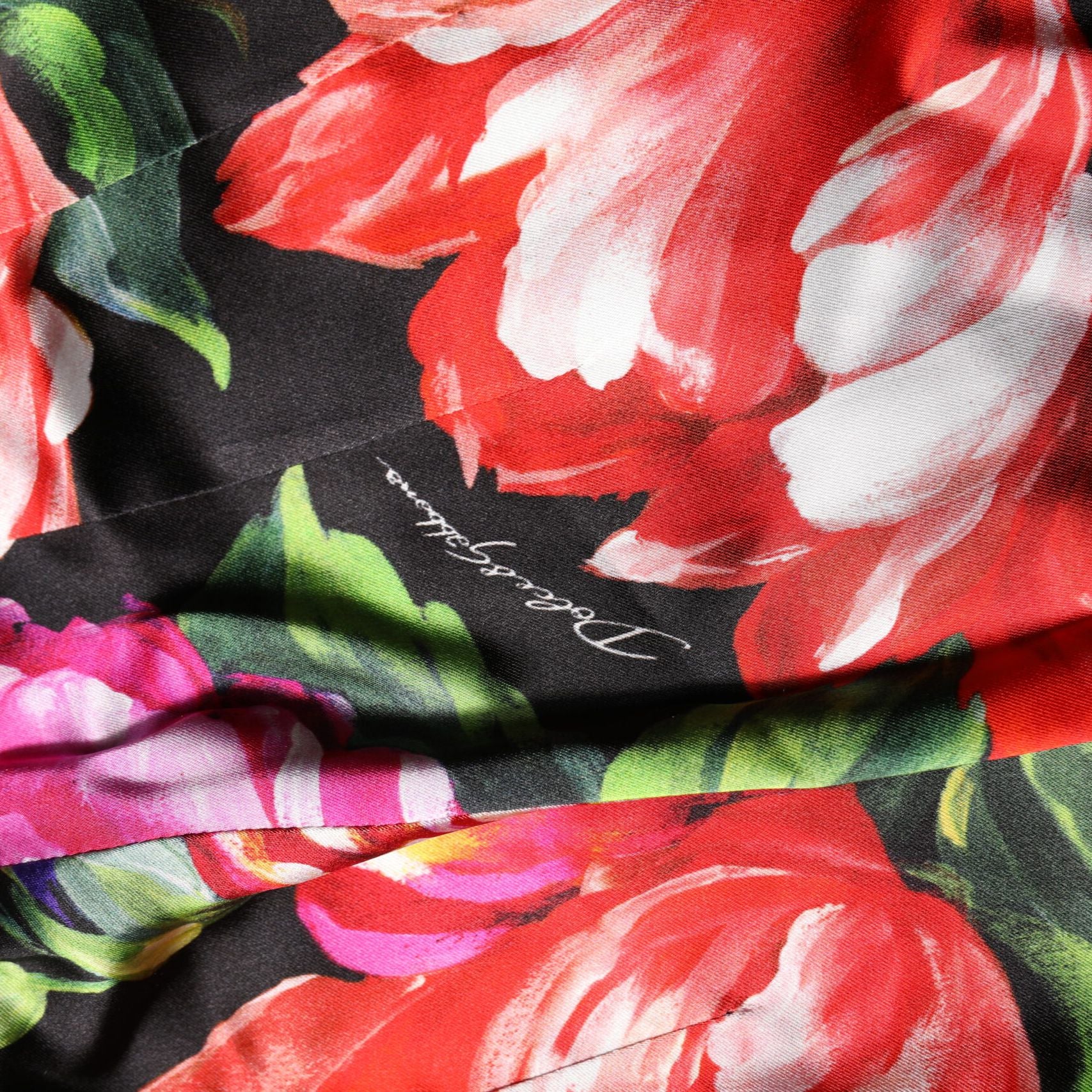 Dolce & Gabbana Multicolor Floral Legging Stretch Waist Pants