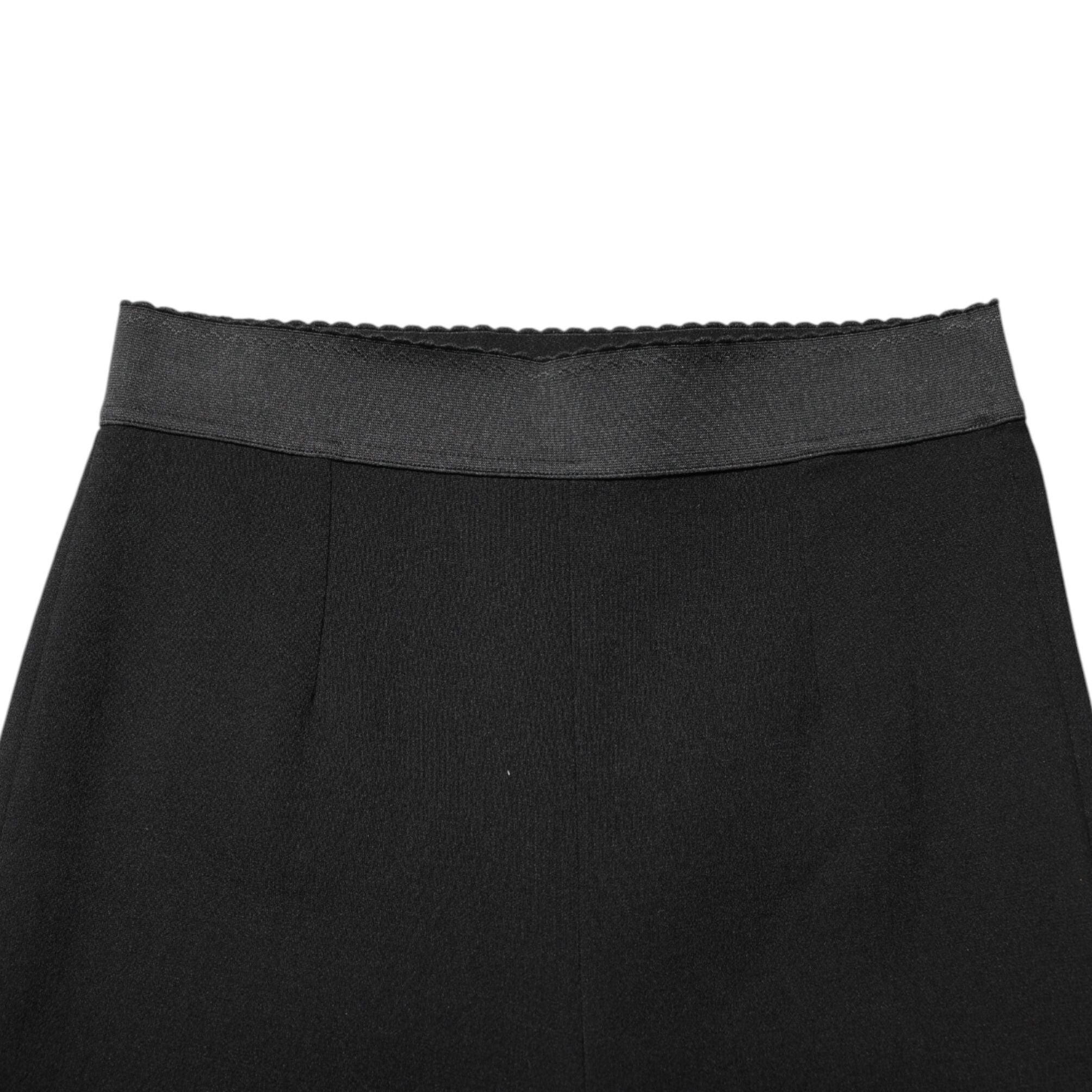 Dolce & Gabbana Black Wool Leggings Stretch Pants