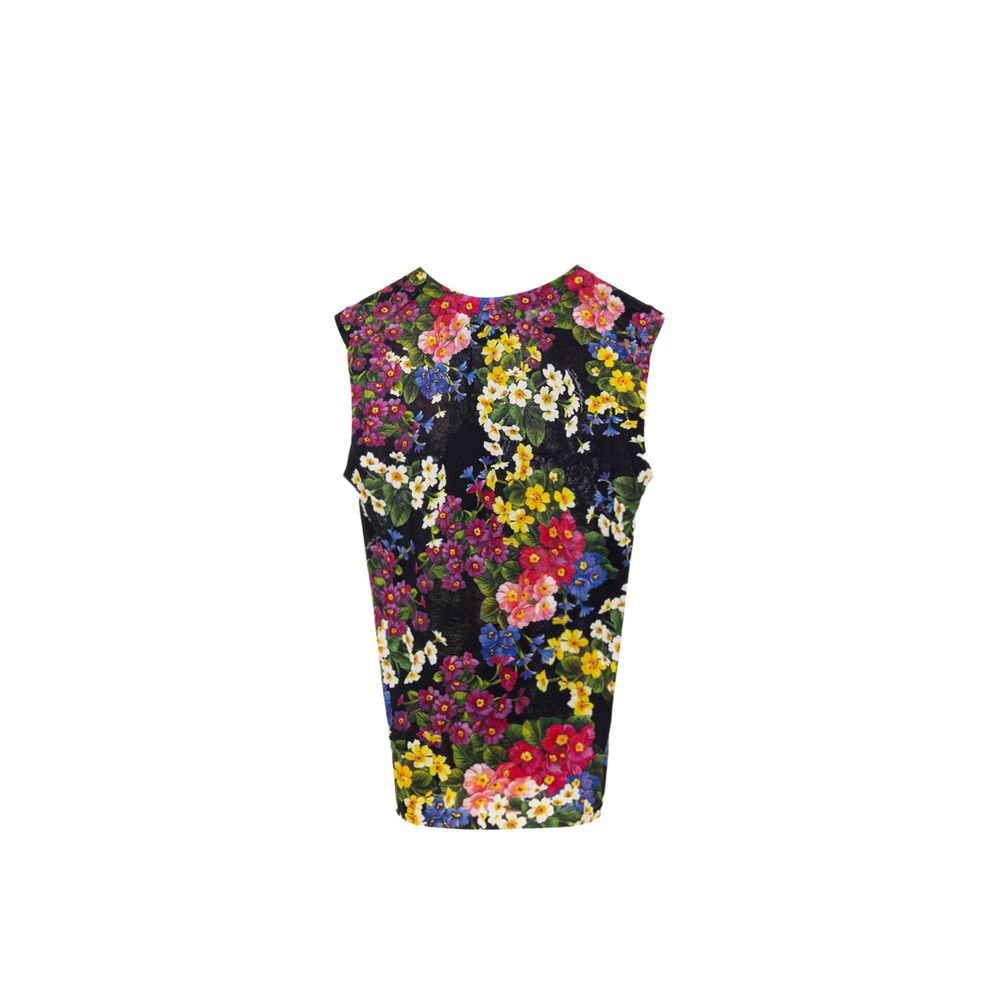 Dolce & Gabbana Black Cashmere Tank Top