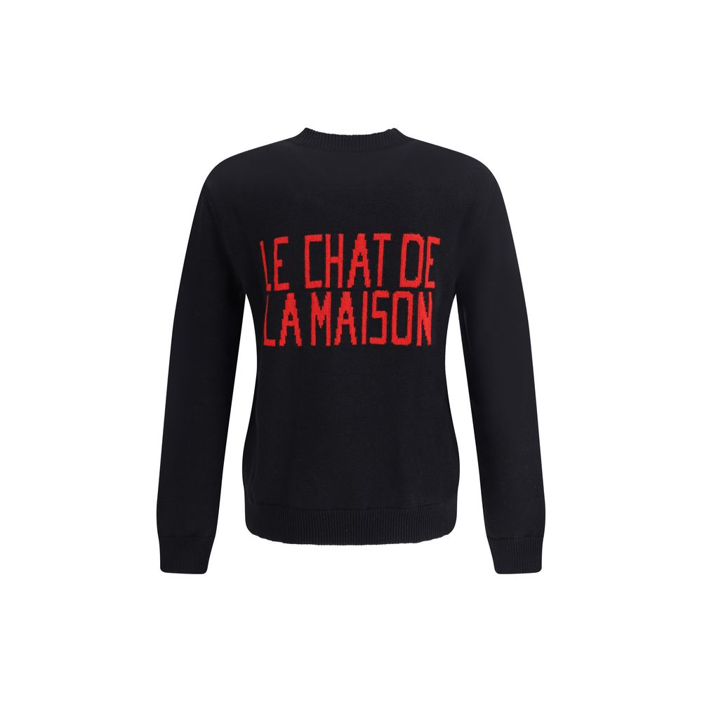 Valentino Black Cotton Sweatshirt