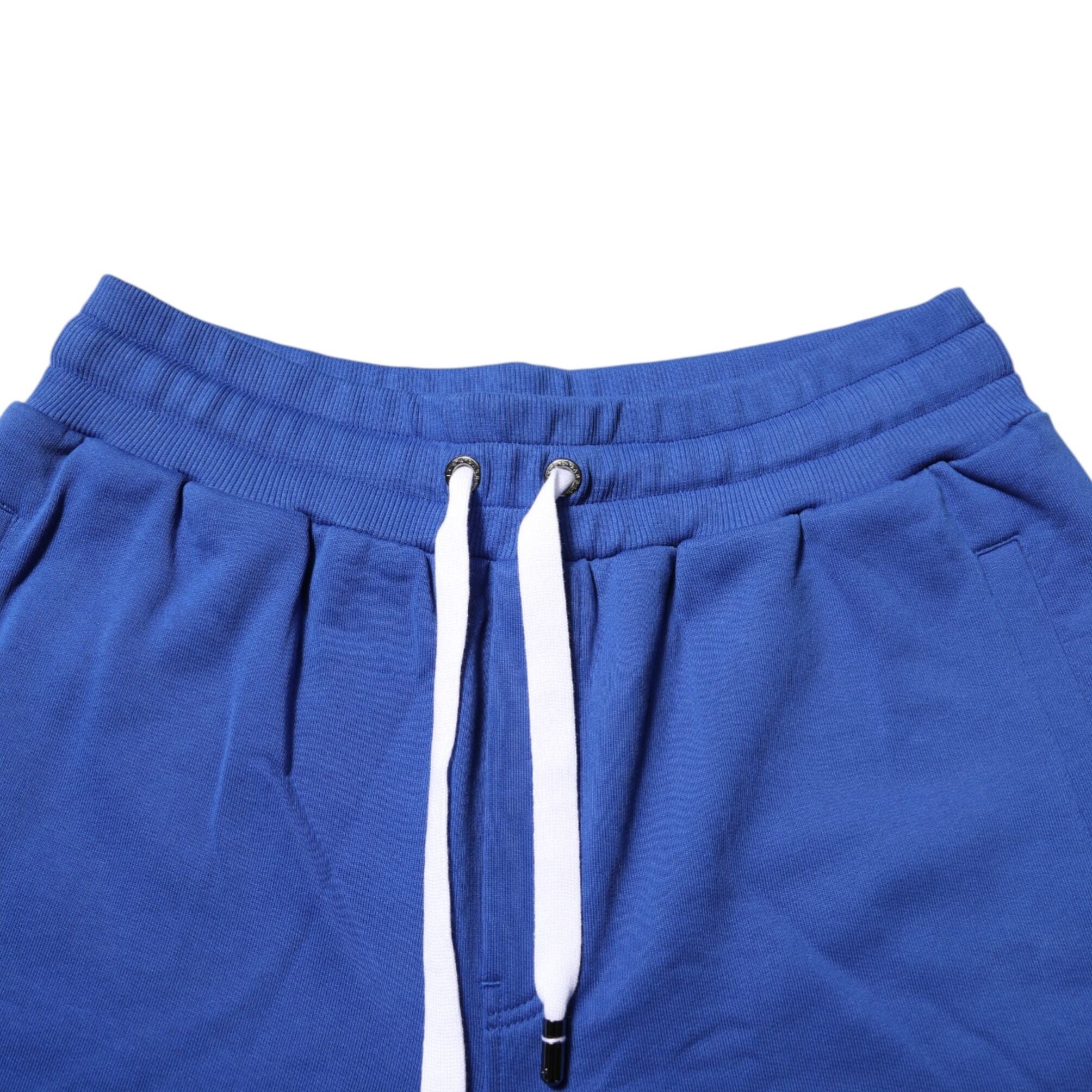 Dolce & Gabbana Blue Logo Cotton Bermuda Sweatshorts Shorts