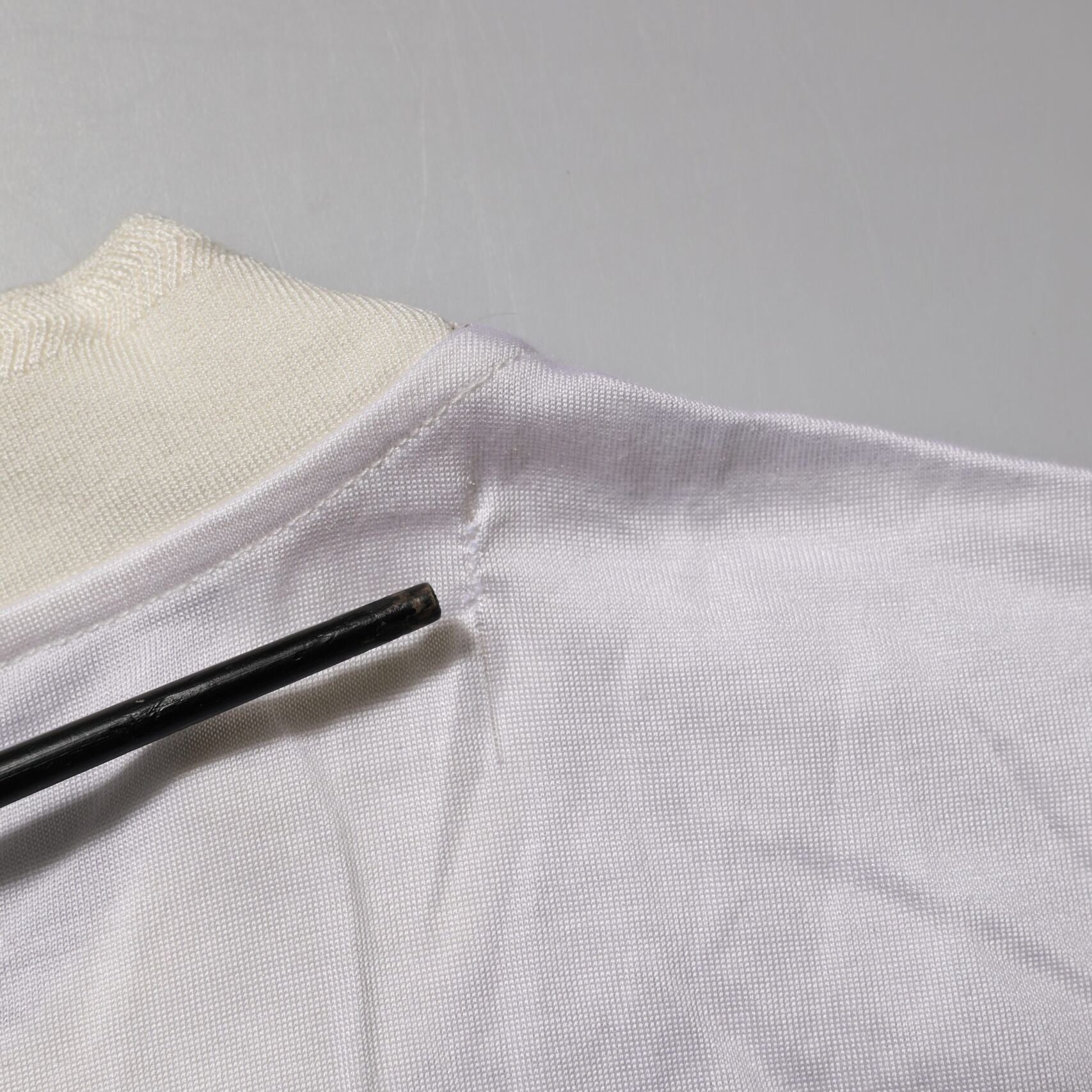 Dolce & Gabbana White Silk Crew Neck Long Sleeves T-shirt
